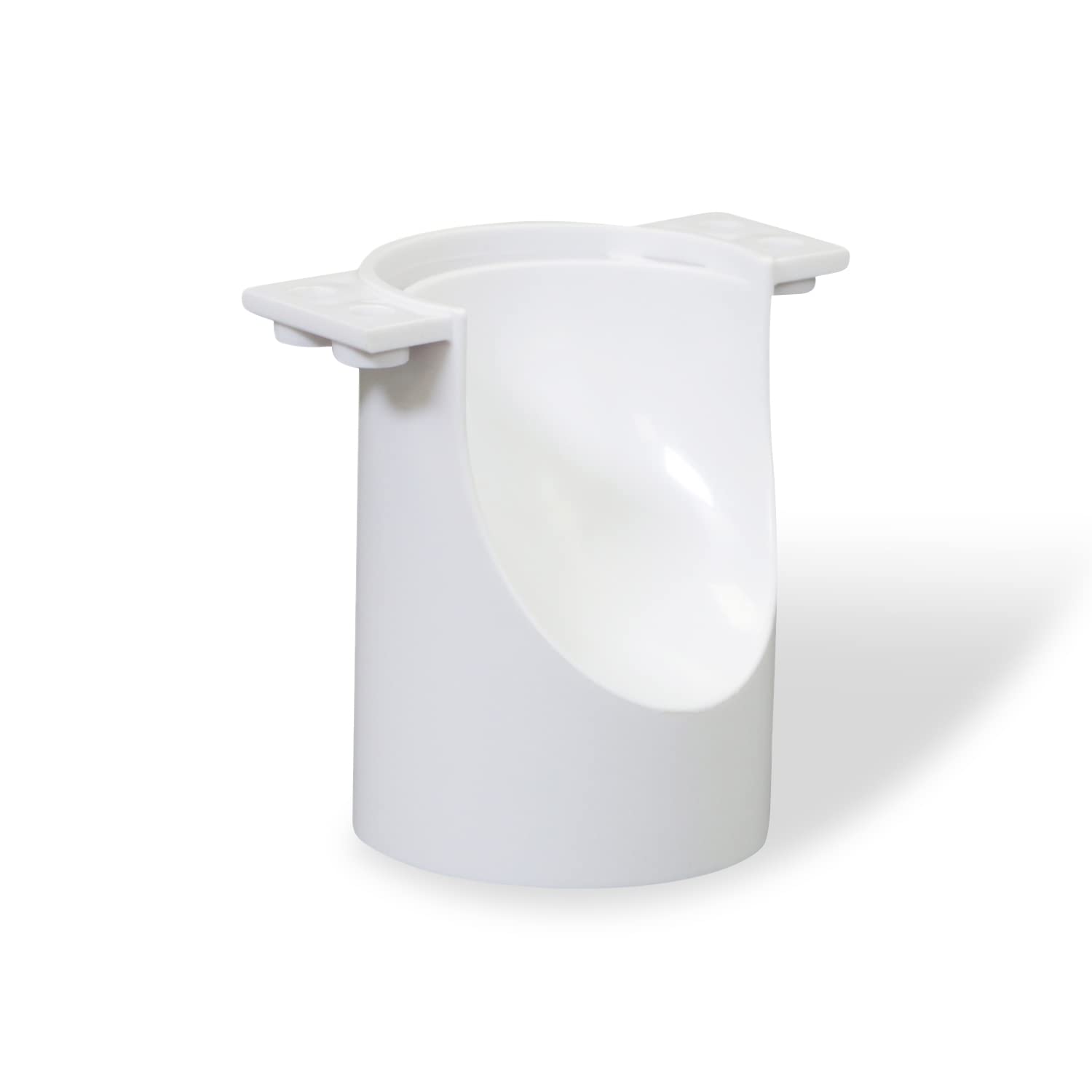 546GVO Clip-On Dual Drainage Washing Machine Outlet Box - White ABS Condensate Drain Funnel for Laundry Room, Utility Room & RV Use