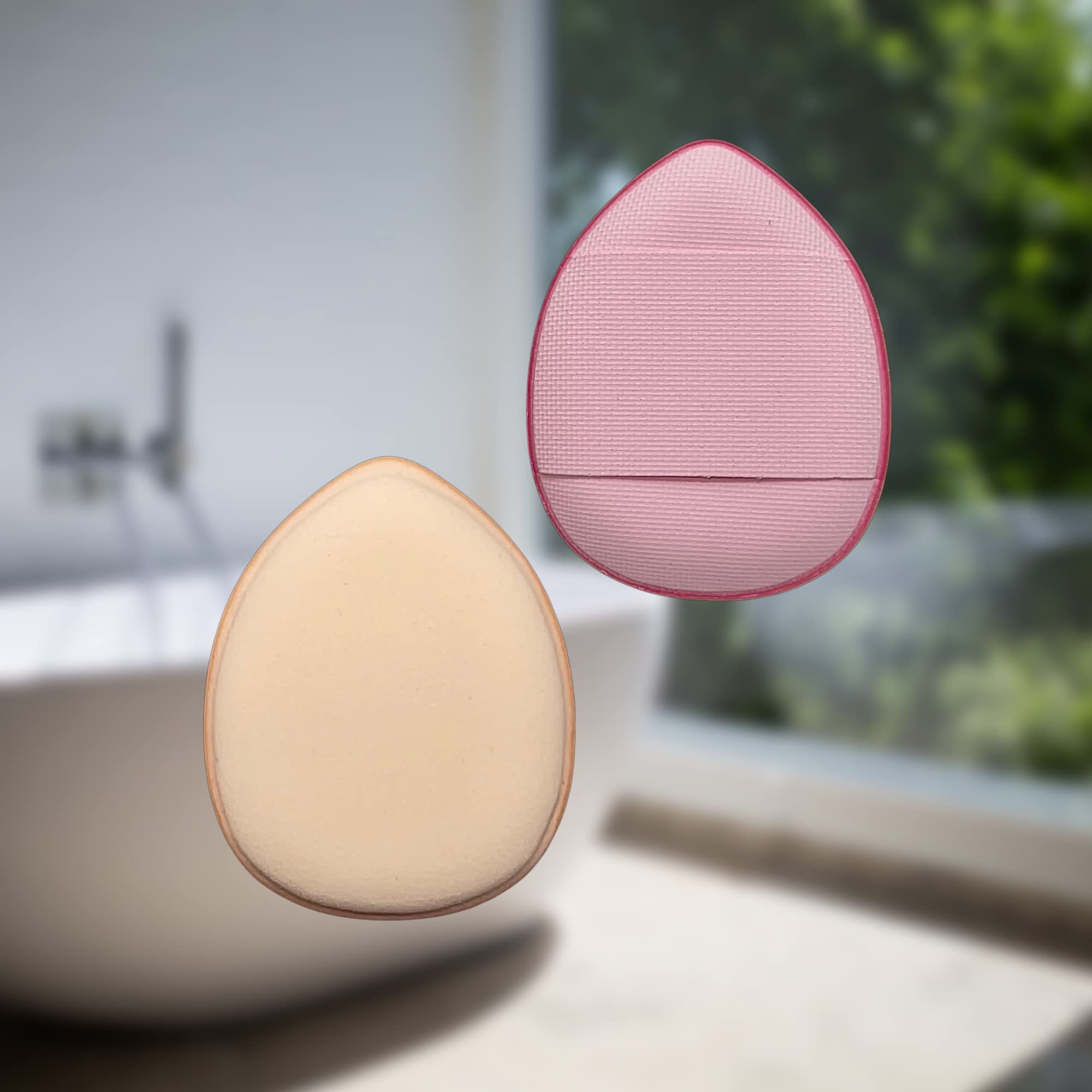 Lulumes Makeup Sponge Finger Puff (4 Pack, Pink) - Soft Blending Sponge for Flawless Foundation & Concealer Application - Perfect for Travel & Everyday Makeup