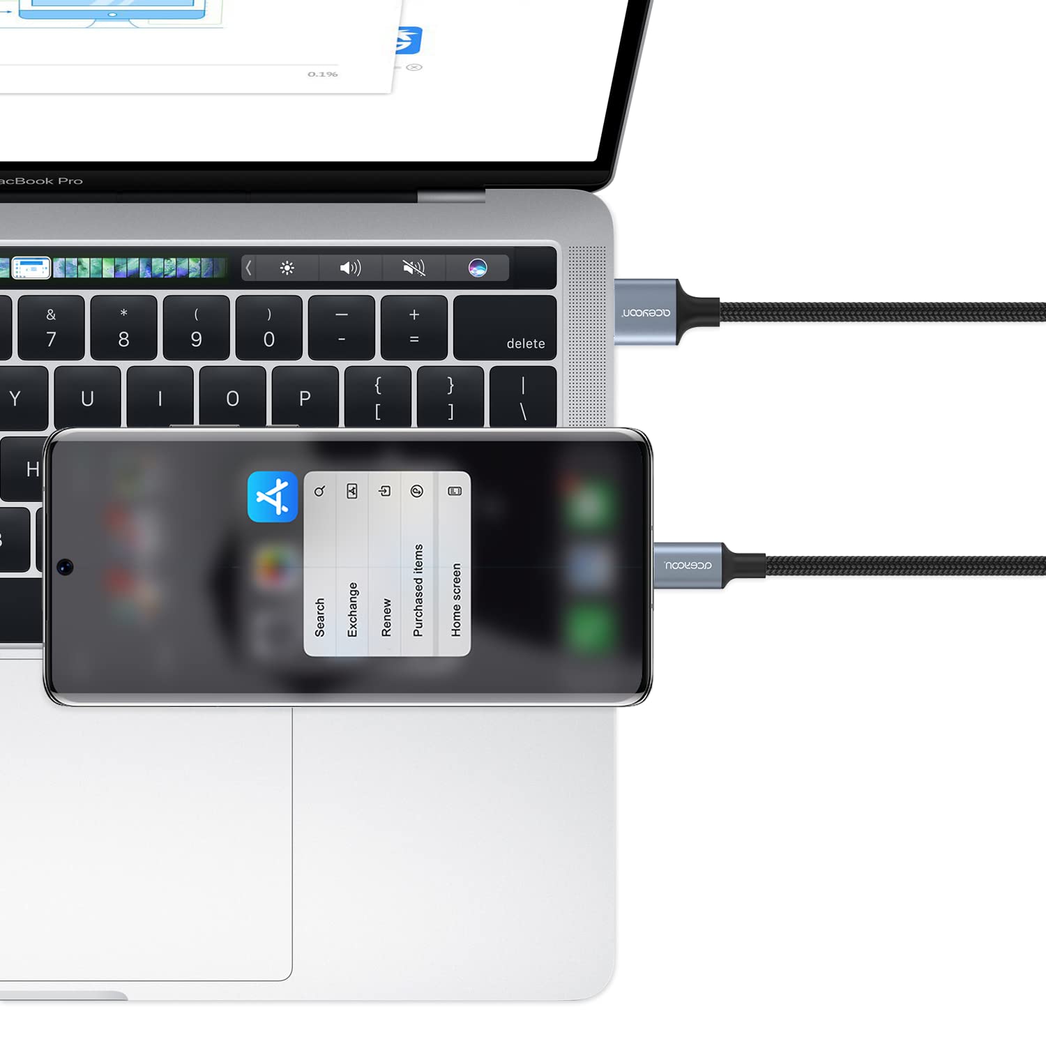 3 Pack Short USB C to USB A Fast Charging Cable - Compatible with iPhone 15 Series, Samsung Galaxy S24/S21/S10 & Most USB-C Devices - Perfect for Home, Office & Travel Charging