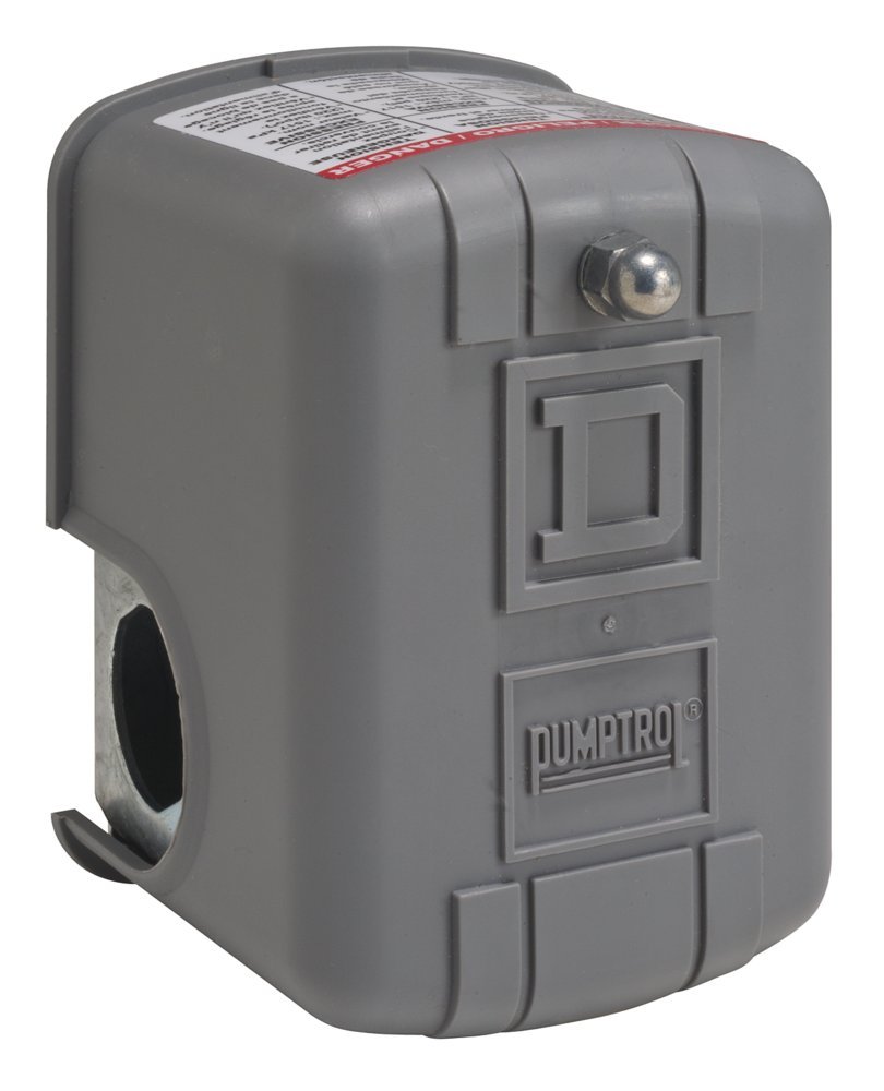 9013FRG32J36P Air-Pump Pressure Switch - NEMA 1 Rated, 10-5 psi Pressure Setting, 4-25 psi Cut-Out Range, 6-20 psi Reverse-Acting Adjustable Differential with Pulsation Plug - Ideal for Industrial Air Compressors, HVAC Systems, and Pneumatic Control Applications