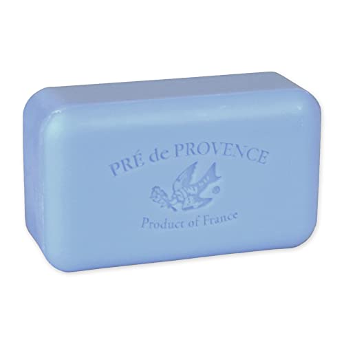 Pre de Provence Artisanal Soap Bar - Natural French Skincare with Organic Shea Butter, Quad Milled for Rich & Moisturizing Lather, Starflower Scent, 5.3 oz - Perfect for Daily Bath, Shower & Gift Giving