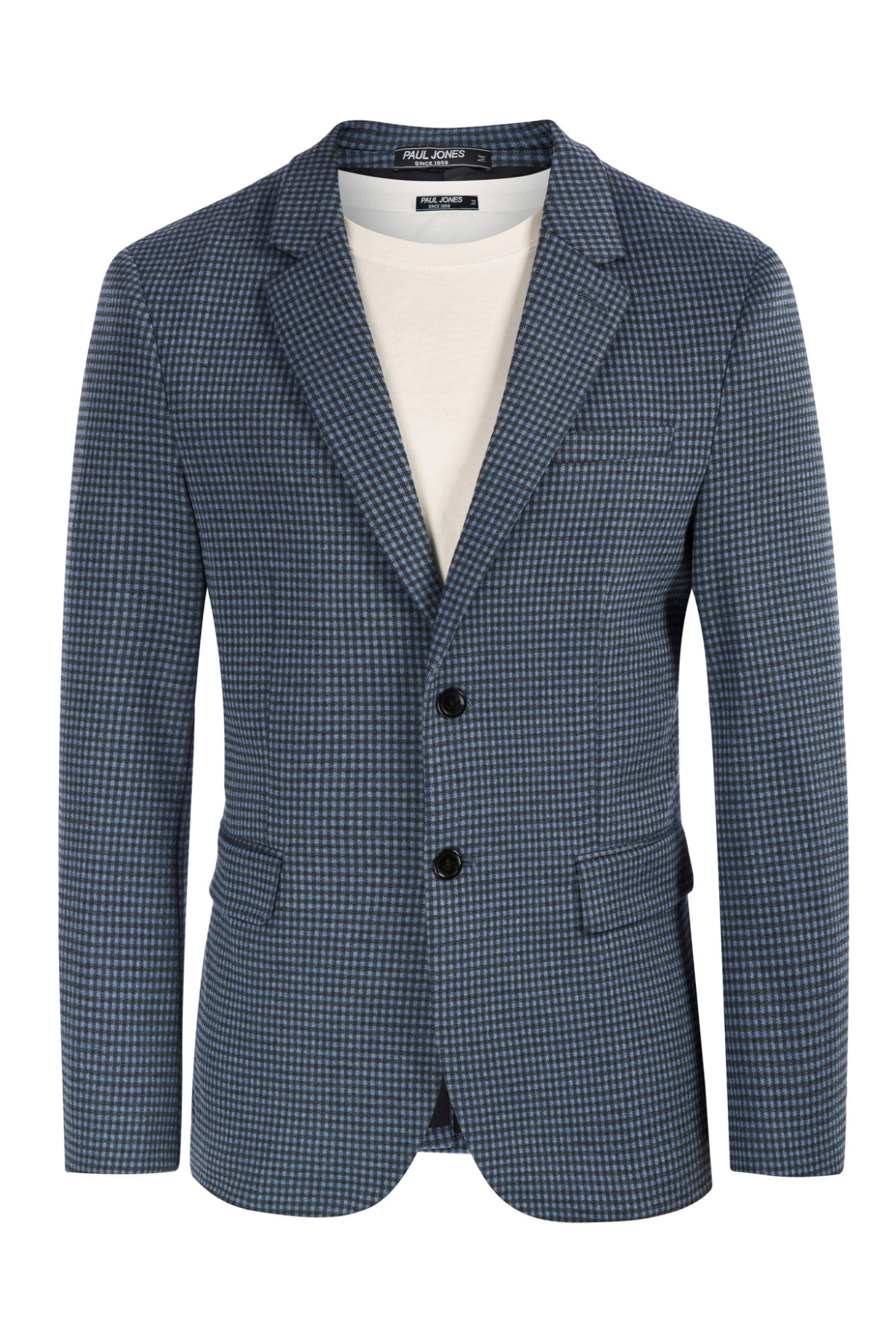 Men's Lightweight Herringbone Knit Blazer Jacket - 2 Button Casual Sport Coat for Business, Office & Smart Casual Outfits