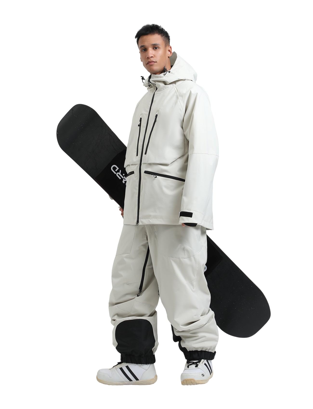 GSOU SNOW Men's & Women's Insulated Waterproof Snow Bibs - Windproof Ski Pants for Snowboarding & Winter Sports | Warm Baggy Overalls for Skiing, Snowboarding & Cold Weather Activities