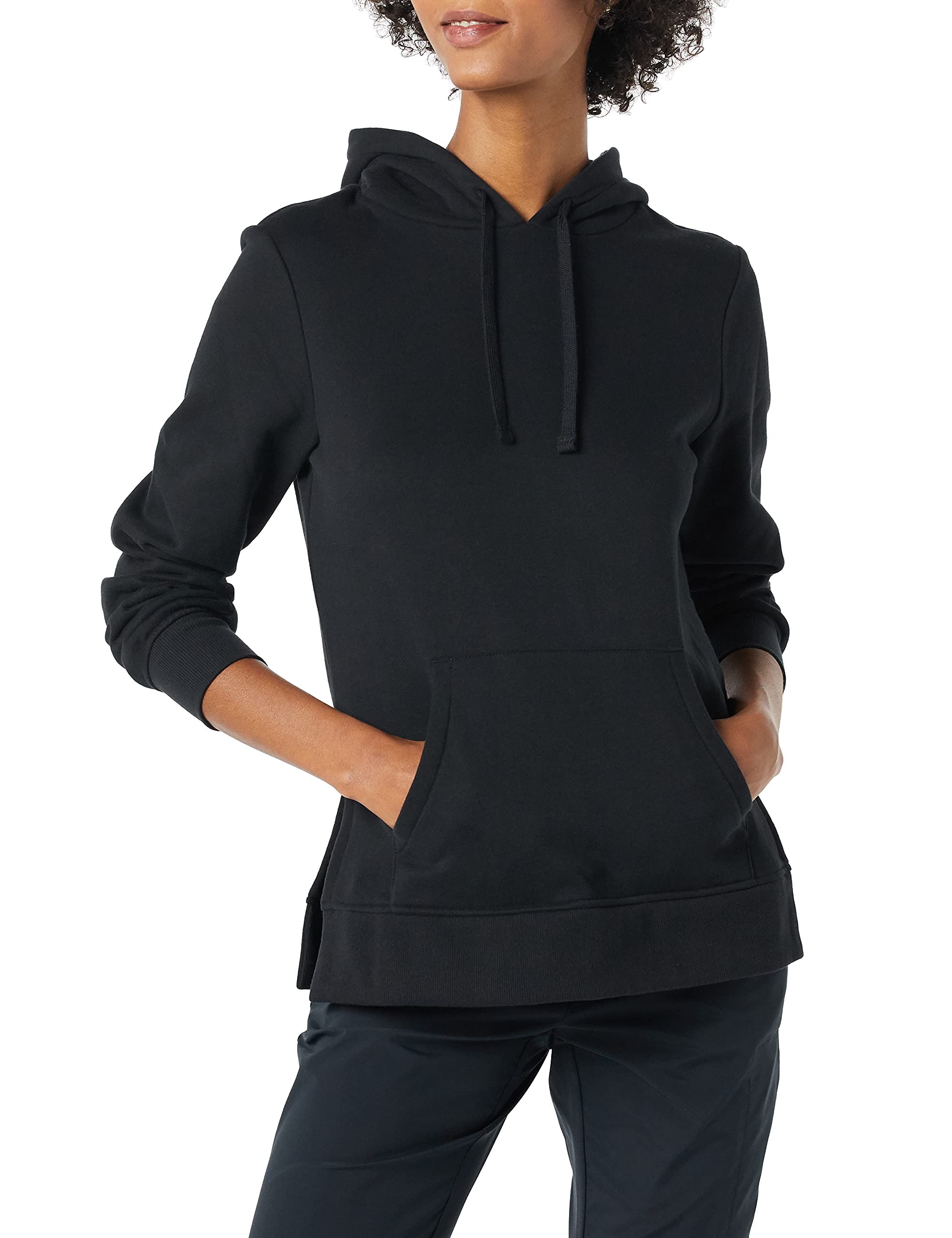 Amazon Essentials Women's Fleece Hooded Tunic Sweatshirt - Soft Cozy Pullover for Casual Wear, Lounge & Outdoor Activities