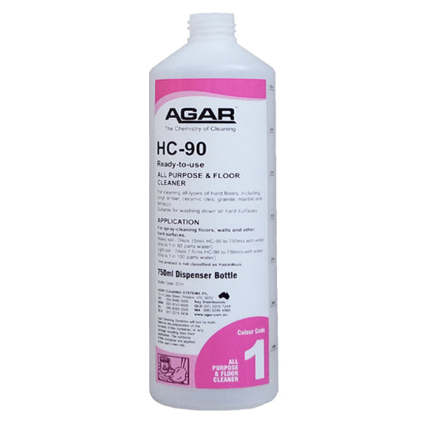 Agar HC 90 Low Foaming Mopping Detergent - Professional Floor Cleaner for Hardwood, Tile & Vinyl - Ideal for Homes, Offices & Commercial Spaces