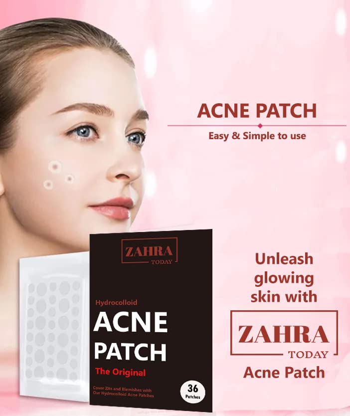 Original Hydrocolloid Acne Patches for Pimples & Blemishes - Vegan-Friendly, Cruelty-Free (36 Count) - Face & Skin Spot Treatment Stickers for Overnight Healing & Daily Use
