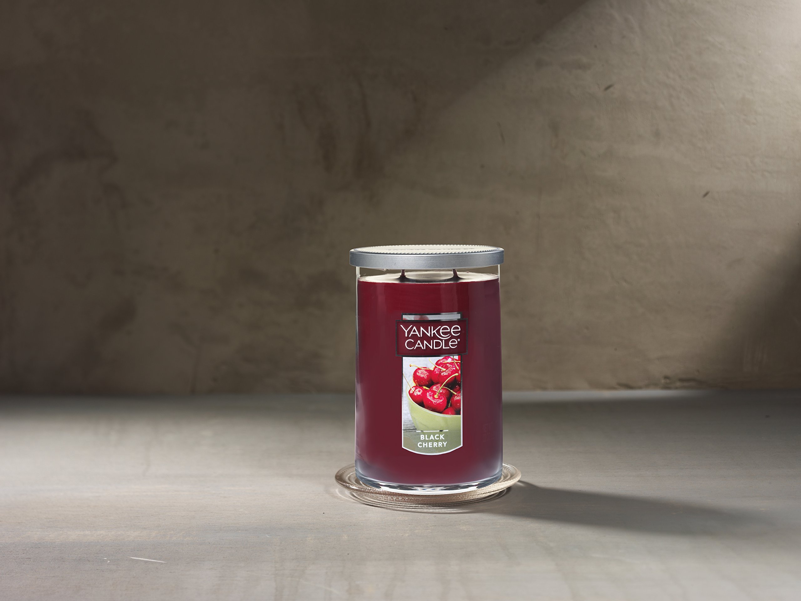 Yankee Candle Macintosh Signature Medium Pillar Candle 14.25oz - Apple Scented Home Decor for Living Room, Bedroom & Office Relaxation