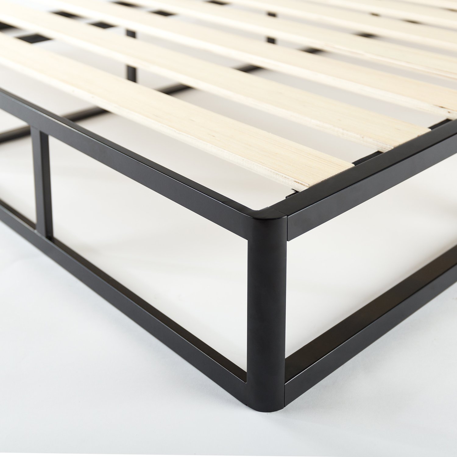 ZINUS 9 Inch Metal Box Spring with Wood Slats - Full Size Mattress Foundation, Sturdy Steel Structure & Easy Assembly for Bedroom, Guest Room, or Dorm