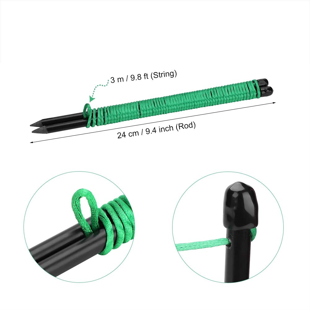Premium Fiberglass Golf Alignment Sticks - Professional Golf Training Aid for Swing & Putting Practice | Improve Accuracy & Skills for Beginners & Advanced Players | Perfect for Driving Range & Backyard Practice