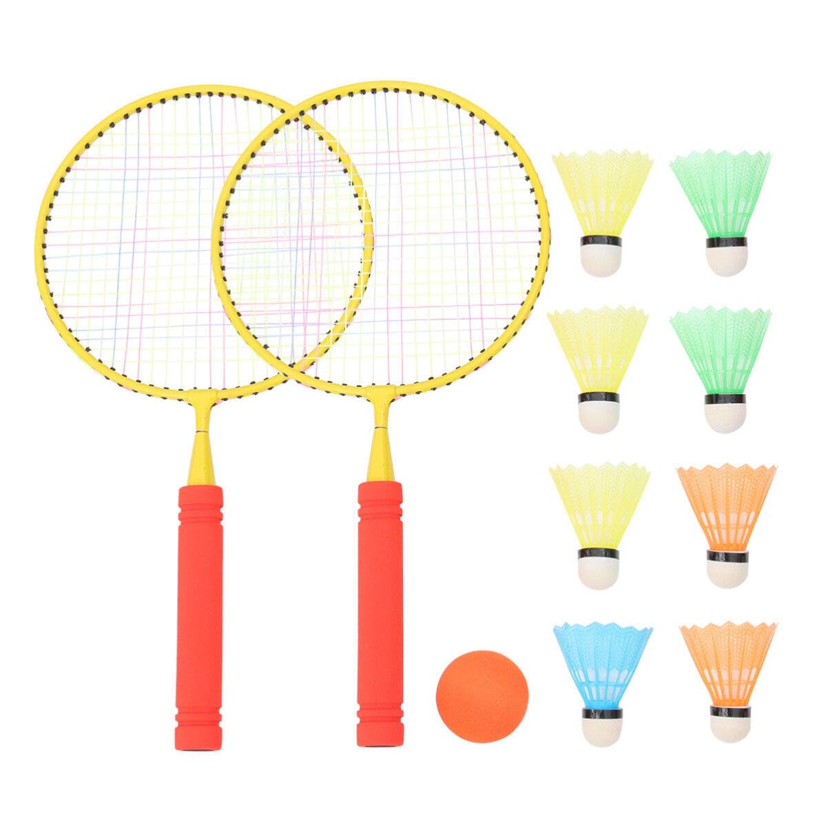 BESPORTBLE Kids Tennis Racket Set - 2 Pack Children's Outdoor Sports Equipment for Beach, Backyard & Park Play - Includes Tennis & Badminton Rackets for Boys & Girls Ages 5-12 - Perfect for Summer Games, Family Fun & Outdoor Activities
