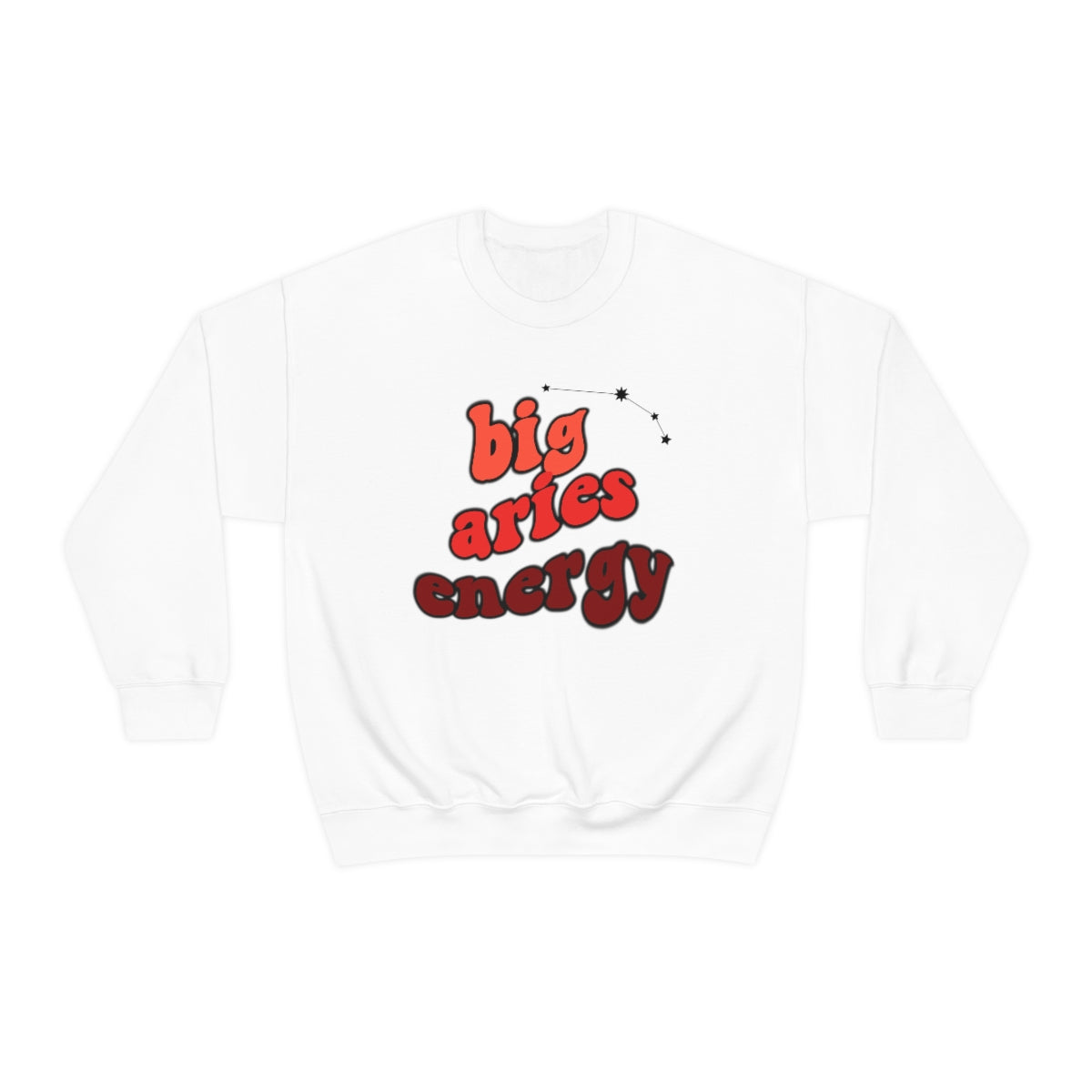 Aries Sweatshirt - Big Aries Energy Hoodie for Women & Men | Perfect Gift for Aries Birthday & Astrology Lovers | Cozy Zodiac Apparel for Casual Wear & Horoscope Enthusiasts