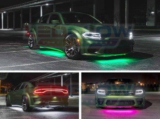 16 Million Color Slimline LED Car Underbody Lighting Kit - Customizable RGB Neon Glow for Cars, Trucks & SUVs - Perfect for Night Driving, Car Shows & Vehicle Customization
