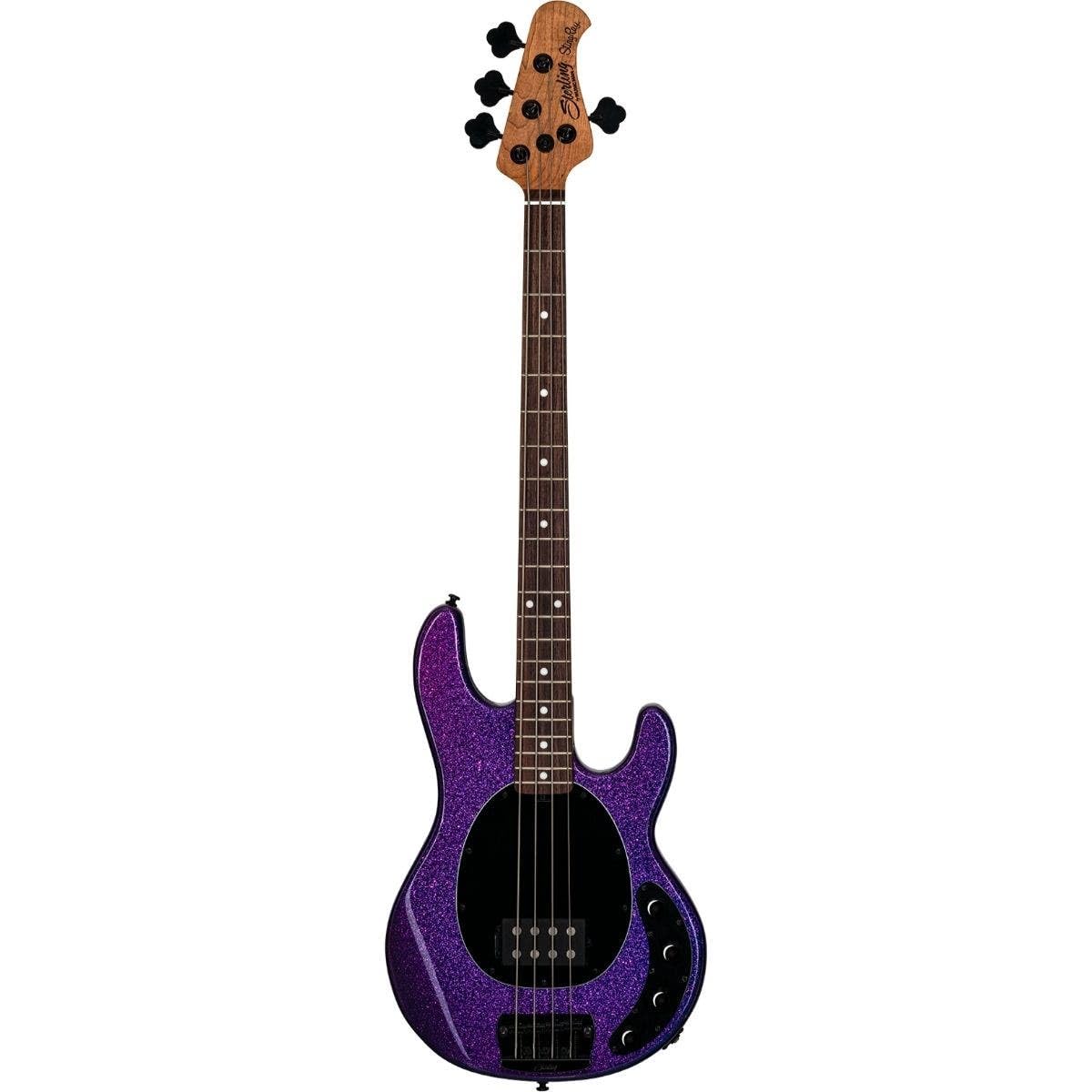 Sterling by Music Man RAY34-PSK-R2 4-String Bass Guitar - Right-Handed, Purple Sparkle Finish | Perfect for Live Performances, Studio Recording & Rock Music