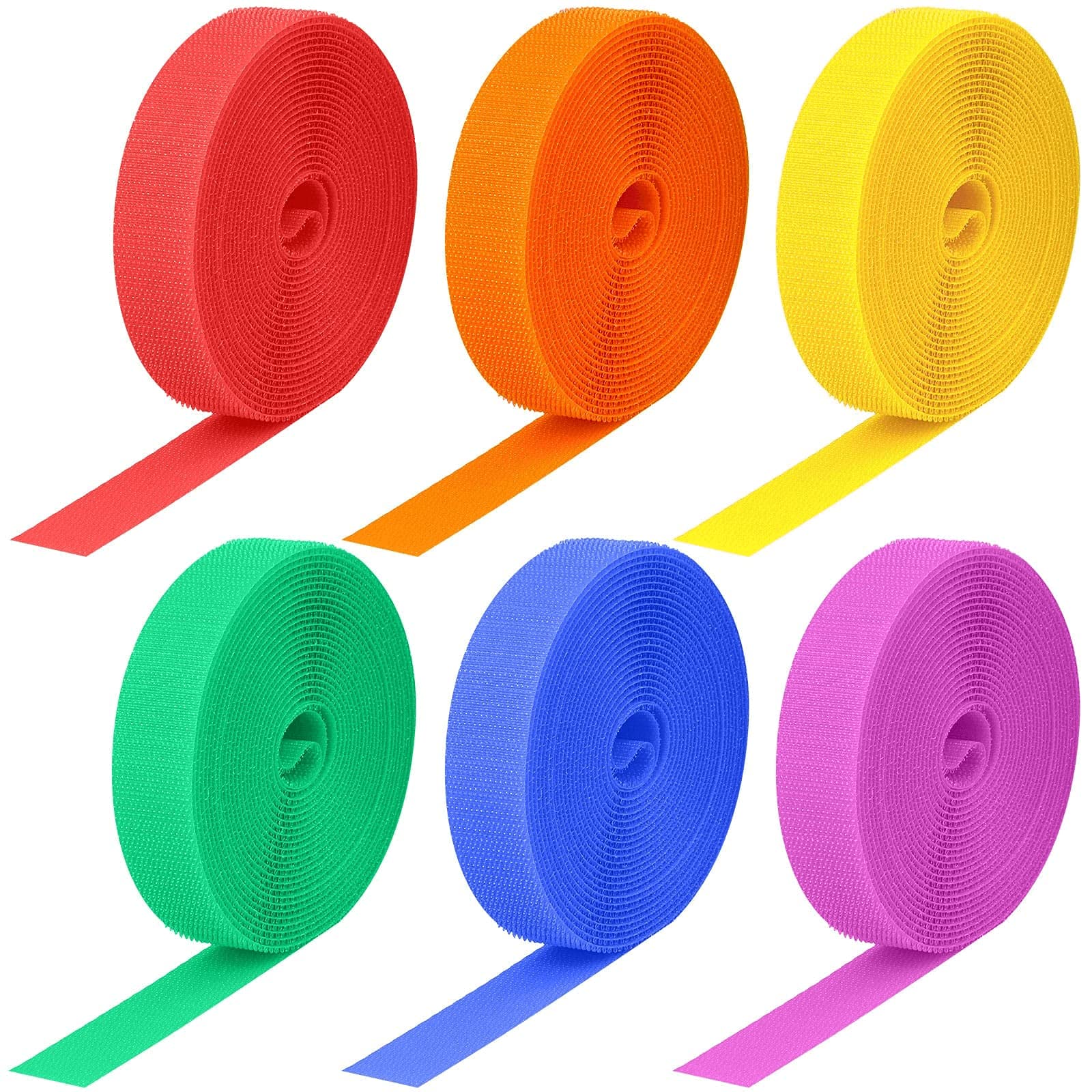 6 Rolls 100 Feet Mckanti Nylon Carpet Marker Strips for Classroom - Durable Floor Spots for Teachers, Student Line Up & Social Distancing - Perfect for School Hallways, Daycares & Play Areas