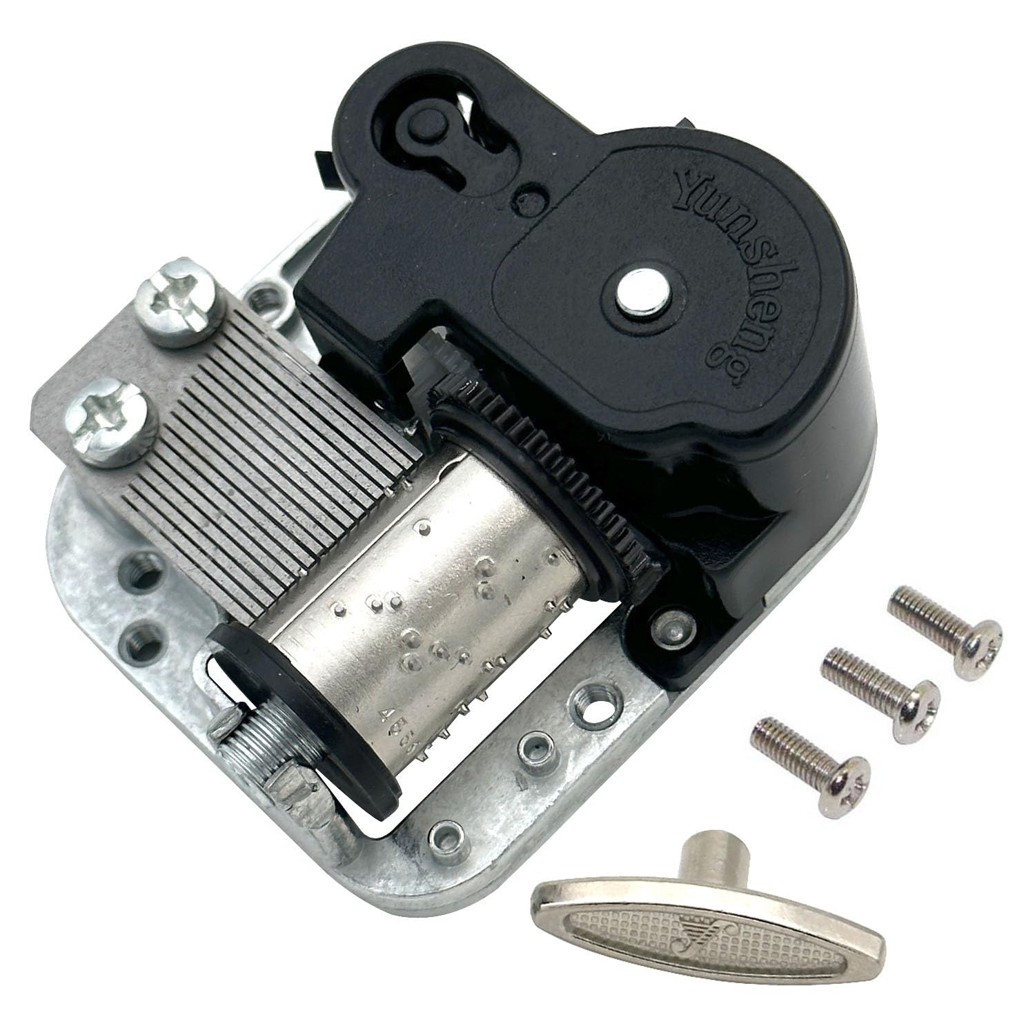 Pursuestar White Christmas Wind Up Music Box Mechanism - DIY Replacement Movement for Handmade Music Boxes | Perfect for Holiday Decor, Gift Giving & Craft Projects