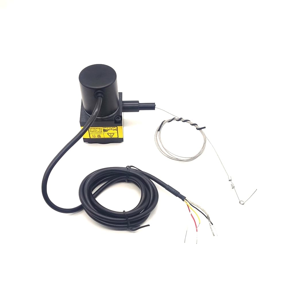 1500mm Analog Draw Wire Encoder - Linear Displacement Sensor for Length Measurement | 24Vdc Supply with 4-20mA Output | Ideal for Industrial Automation, CNC Machines & Robotics Positioning