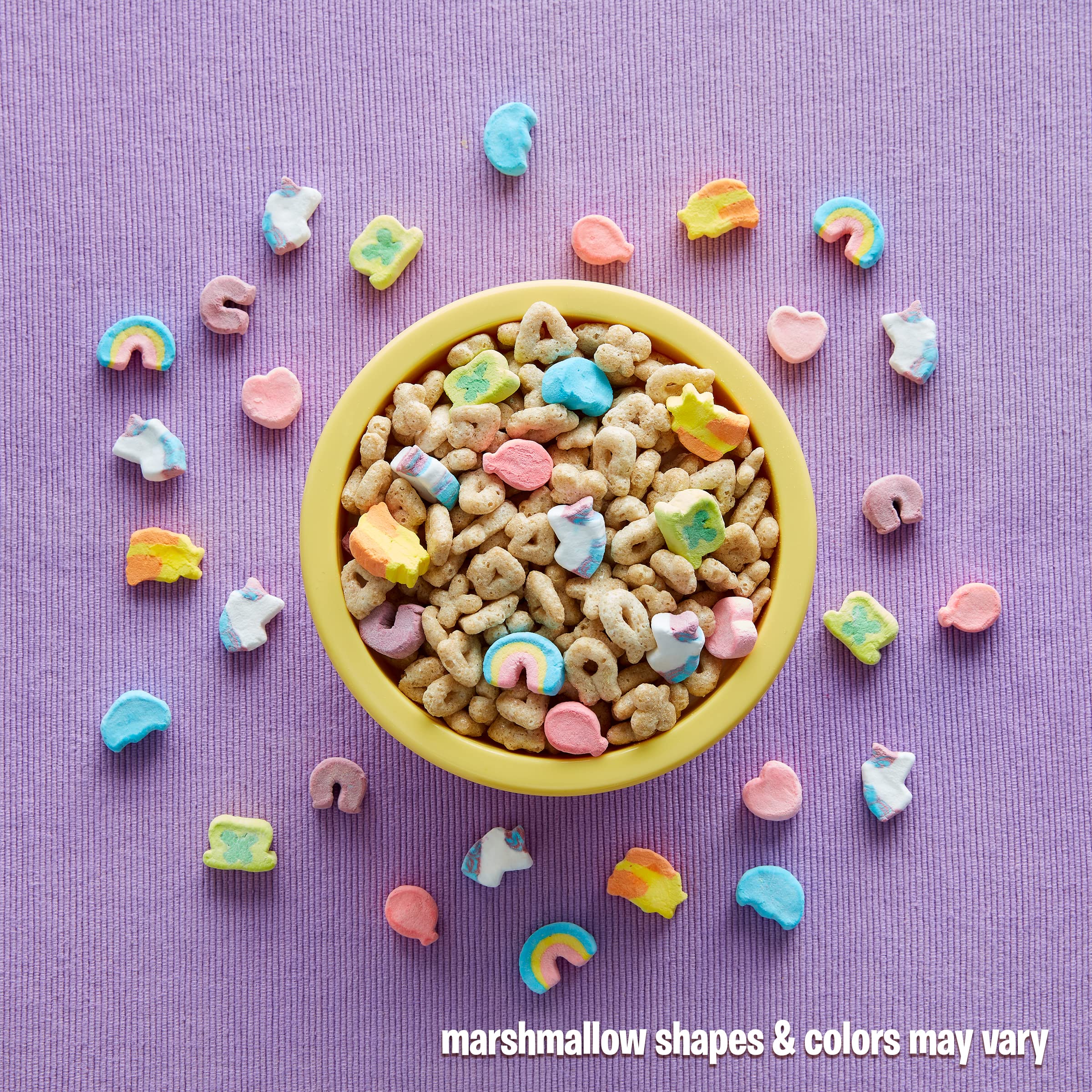 Lucky Charms Gluten Free Cereal with Marshmallows - 4 Pack (6.8oz Cups) - Breakfast Cereal for Kids & Adults - Perfect for School Lunches, Snacks & Family Breakfast