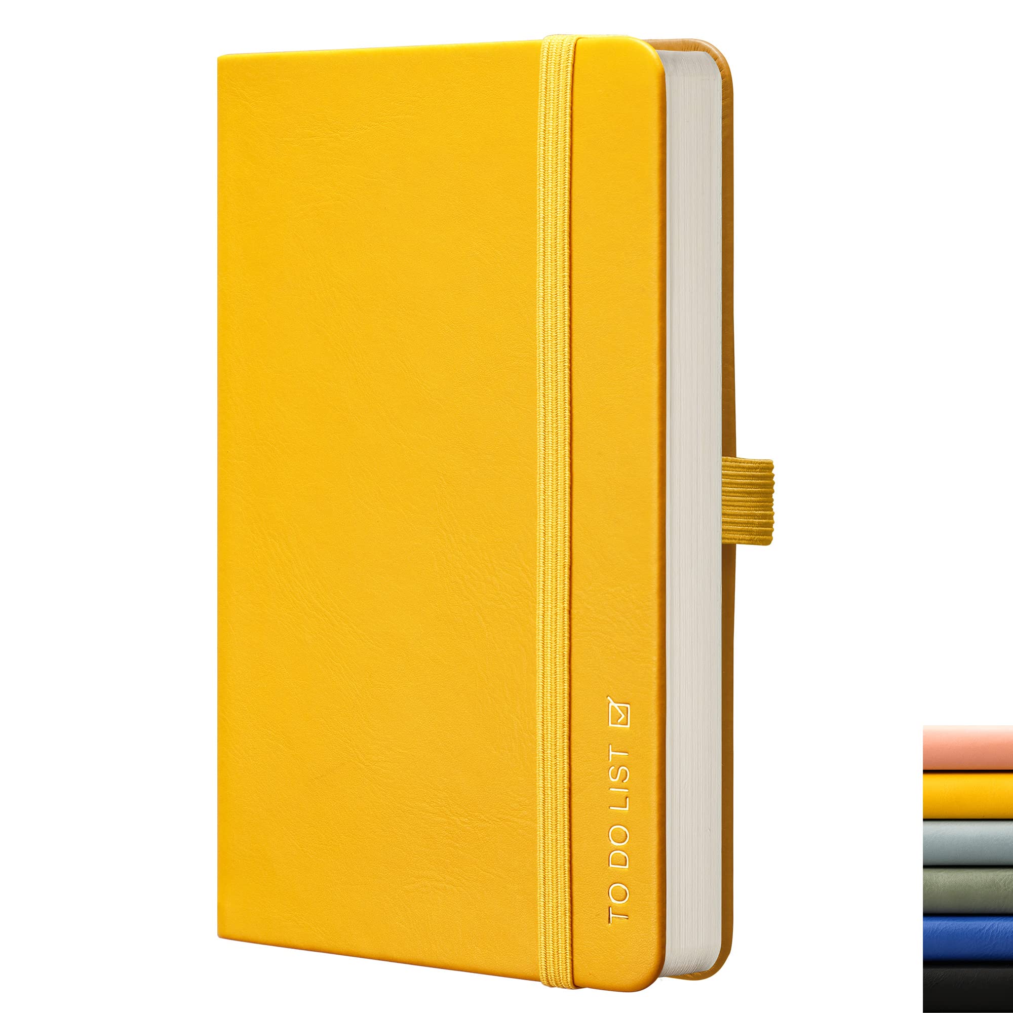 To Do List Notepad - 6.6x3.8 Inch Daily Planner & Hourly Appointment Book - Yellow Notepad for Office, School, Home Organization & Productivity Planning