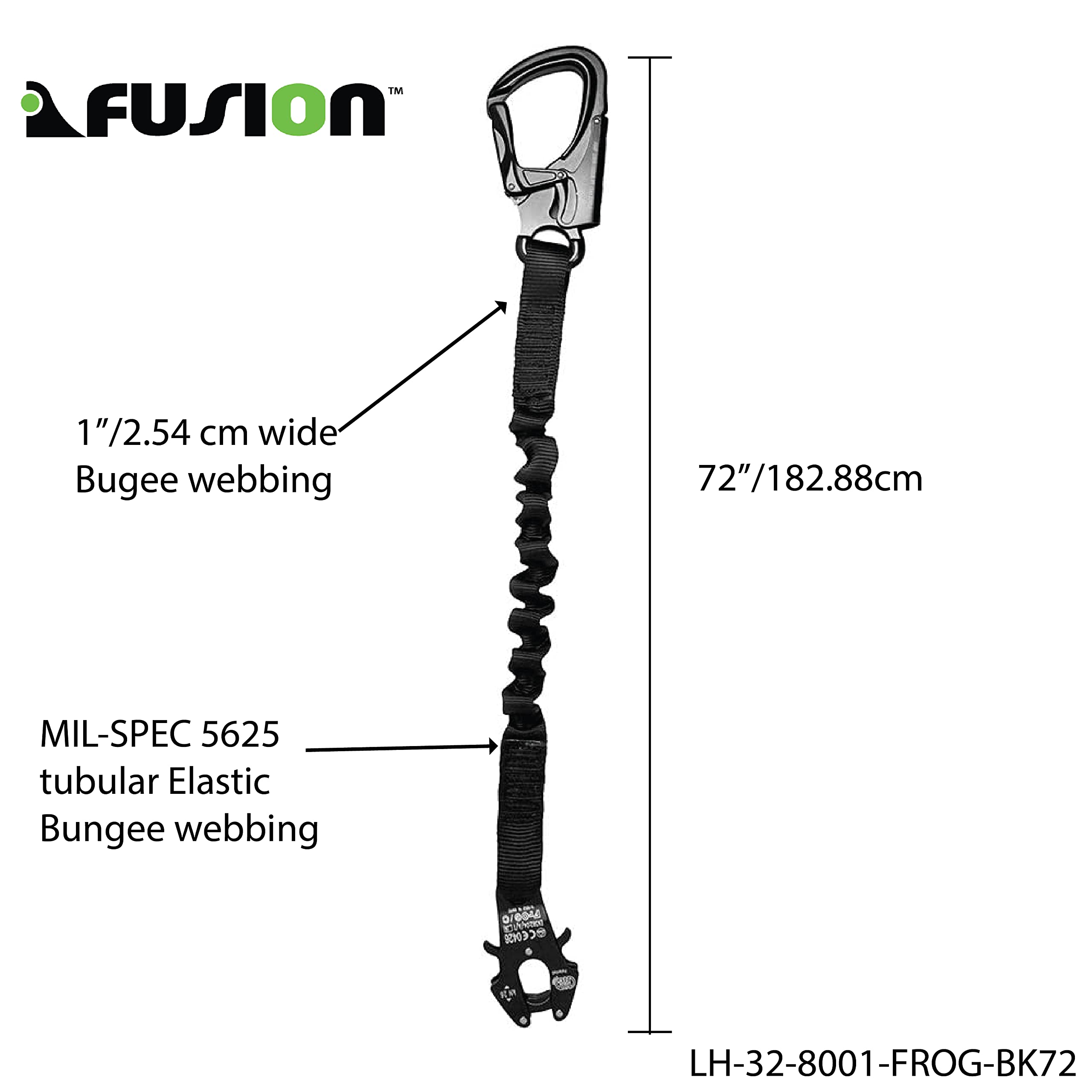 Fusion Climb Helo Lanyard - Durable Safety Lanyard for Rock Climbing, Construction & Work at Height | Fall Protection Gear for Outdoor Adventures & Industrial Use