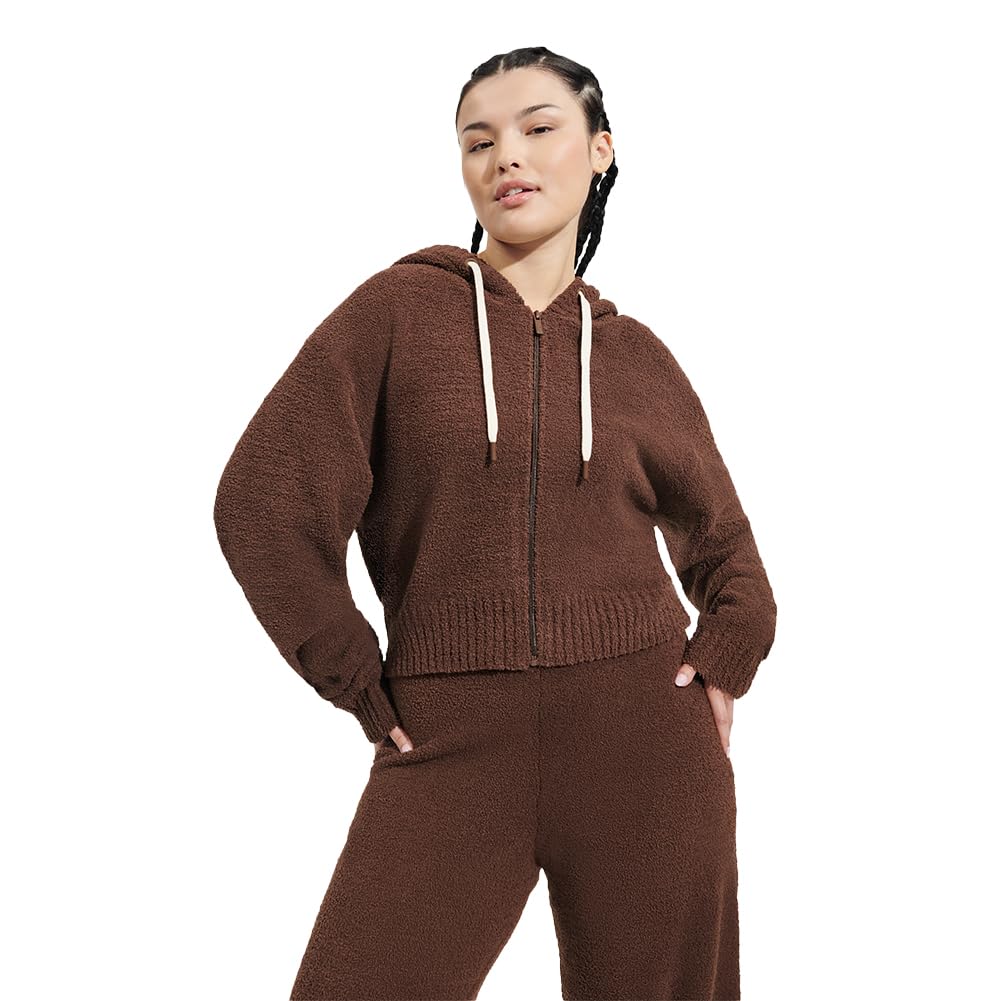 UGG Women's Hana Zip Hoodie Sweatshirt - Cozy Fleece Pullover with Front Zipper | Perfect for Casual Wear, Lounging & Winter Outfits