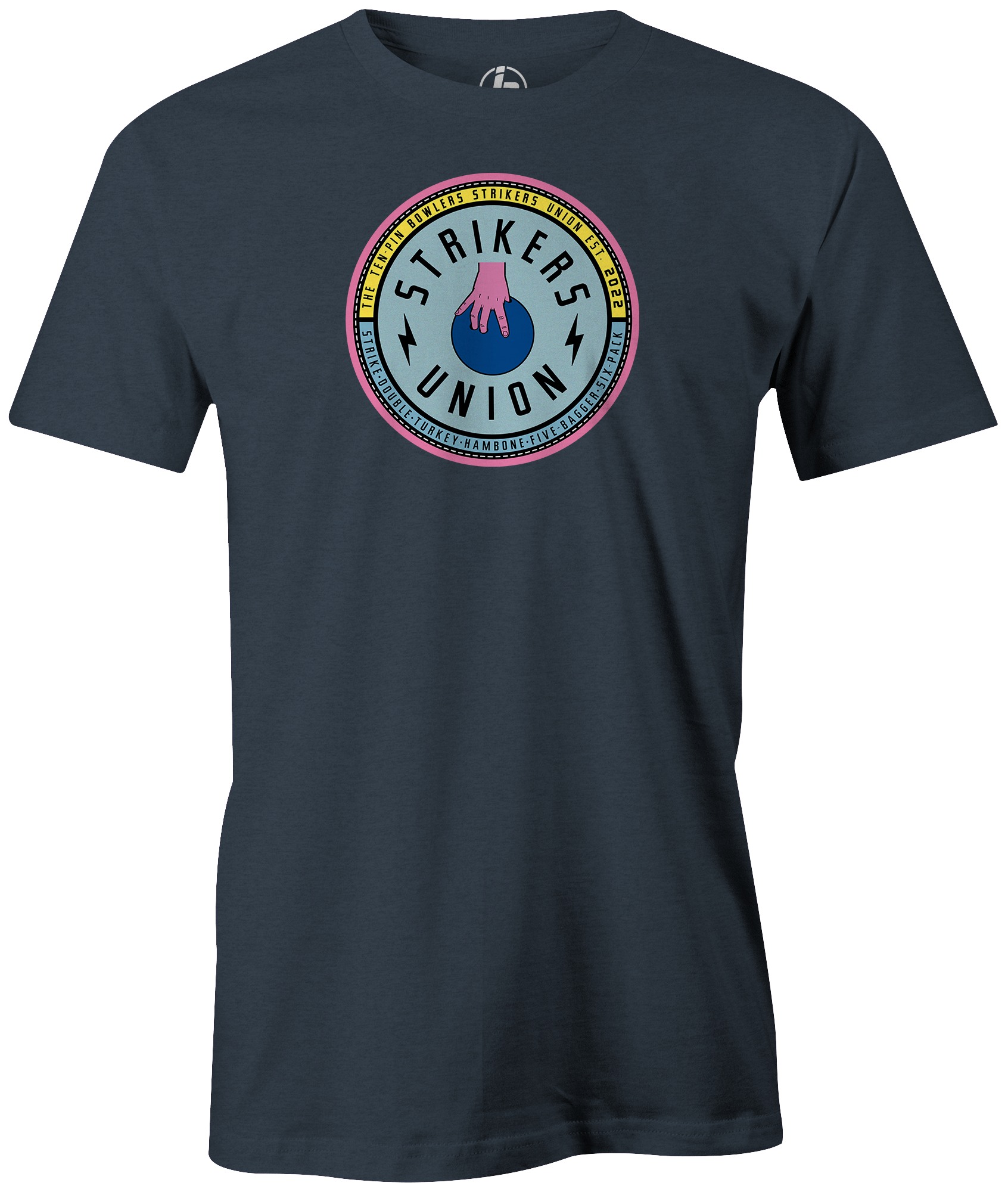 Strikers Union Bowling Shirt - Premium Cotton Bowler Tee for Men & Women - Perfect for Bowling Leagues, Tournaments, and Casual Wear