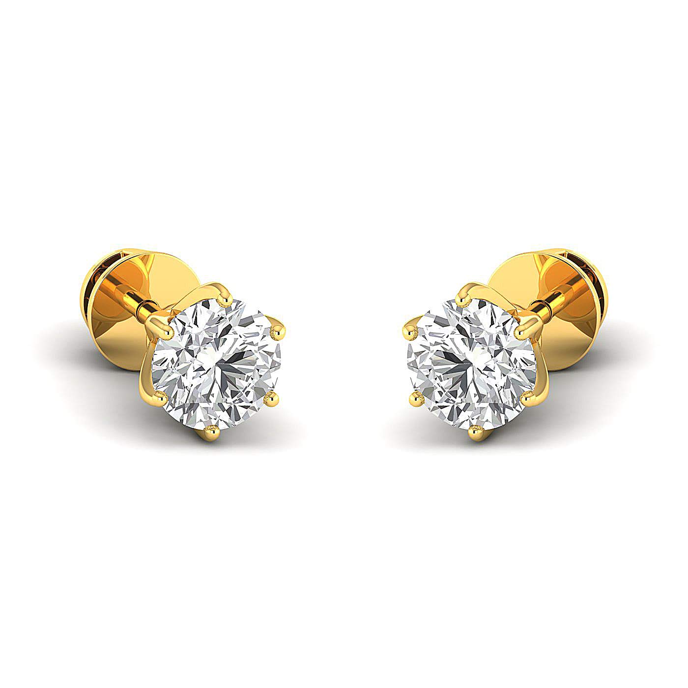 0.30-4 Carat Lab Grown Diamond Stud Earrings for Women - SI-FG Round Brilliant Cut, 100% Pure Diamond Jewelry Gift (Perfect for Weddings, Anniversaries & Special Occasions)
