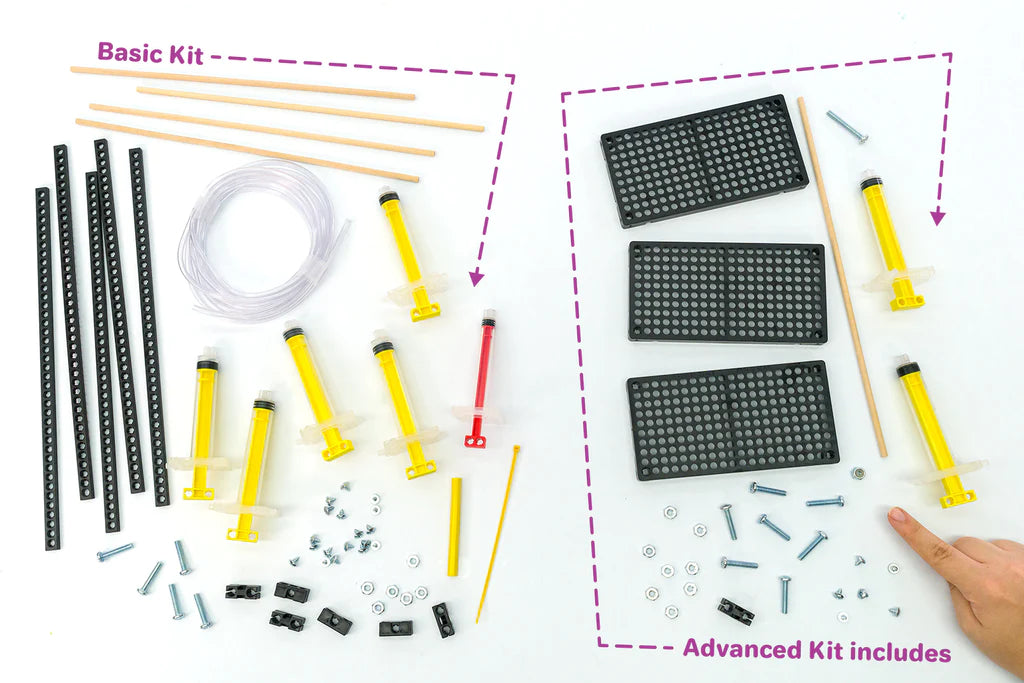 10 Pack Advanced Hydraulic Arm Activity Kit - STEM Learning Toy for Kids, Science Experiment Project for Classroom & Home Education