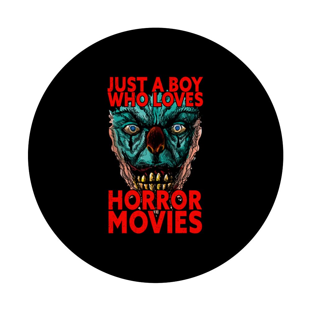 Horror Movie Fan Clown PopSockets Swappable PopGrip - Perfect for Phone Cases, Laptops & Halloween Decorations