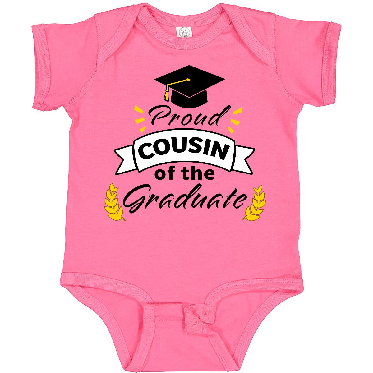Inktastic Proud Cousin Of the Graduate Baby Bodysuit - Soft Cotton Onesie for Graduation Celebrations, Family Reunions & Photo Shoots
