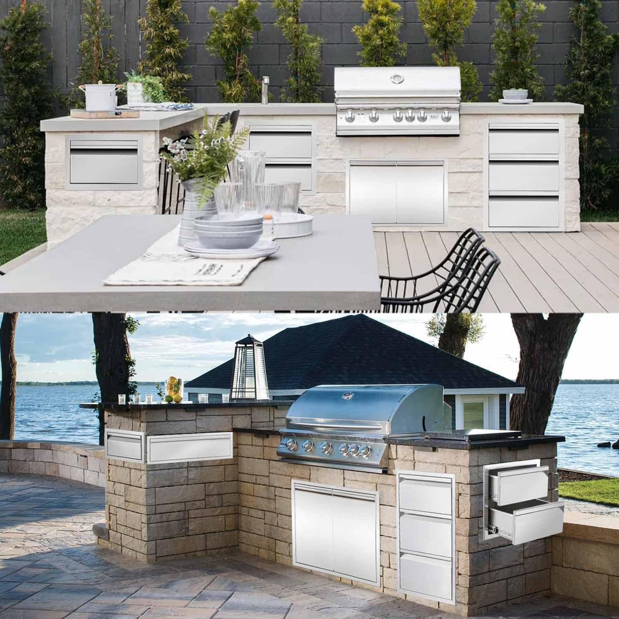 Stainless Steel Outdoor Kitchen Drawers - 30