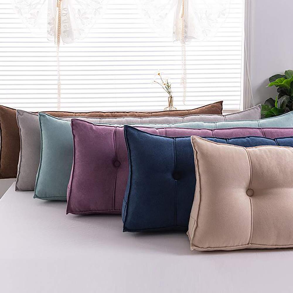 Large Reading Pillow for Adults with Pockets - Back Support Cushion for Sofa, Bed & Floor - Perfect for Reading, Gaming, Watching TV or Relaxing - Dark Gray (20