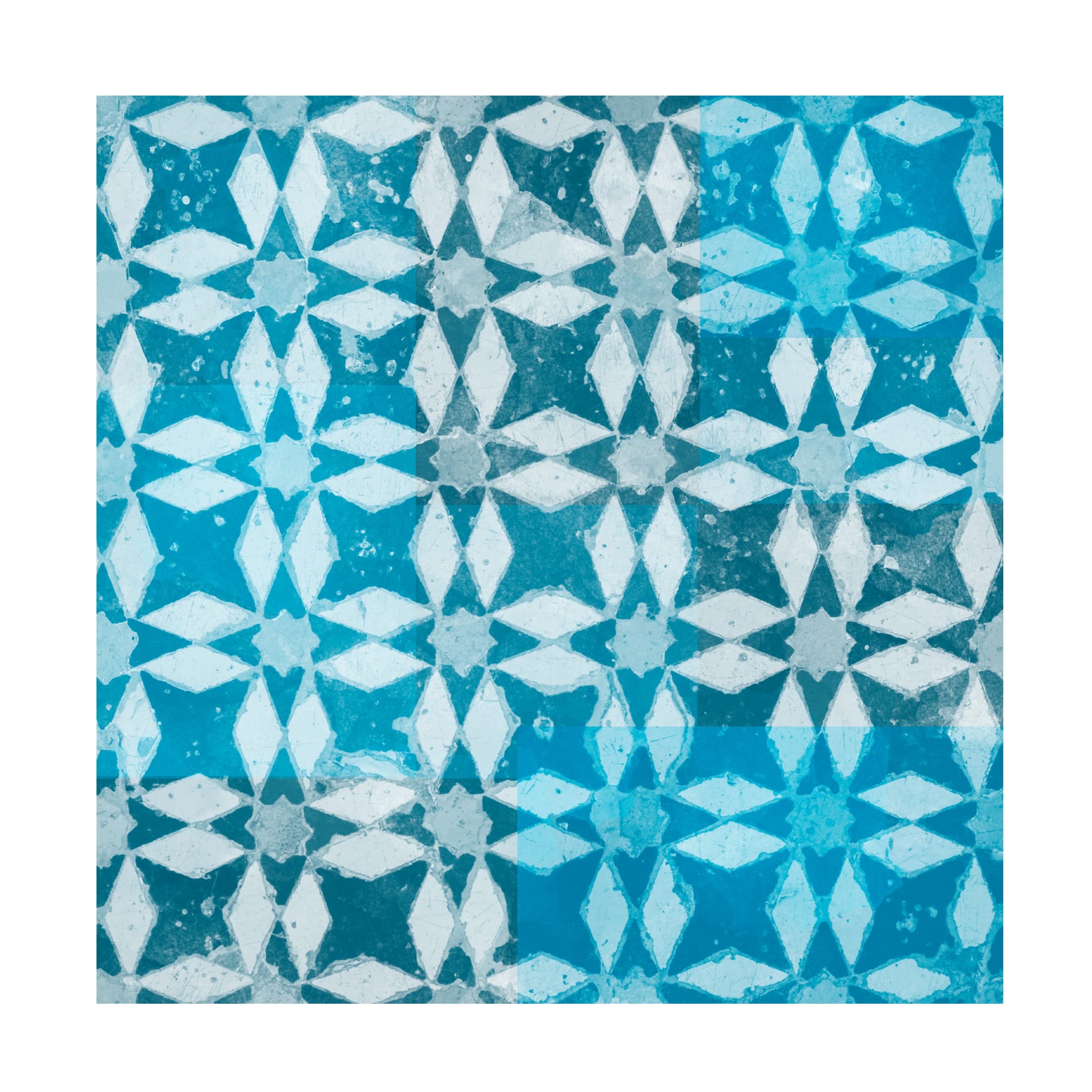 Trademark Fine Art 'Blue My Mind IV' Canvas Wall Art by Alonzo Saunders - Modern Abstract Painting for Living Room, Bedroom & Office Decor