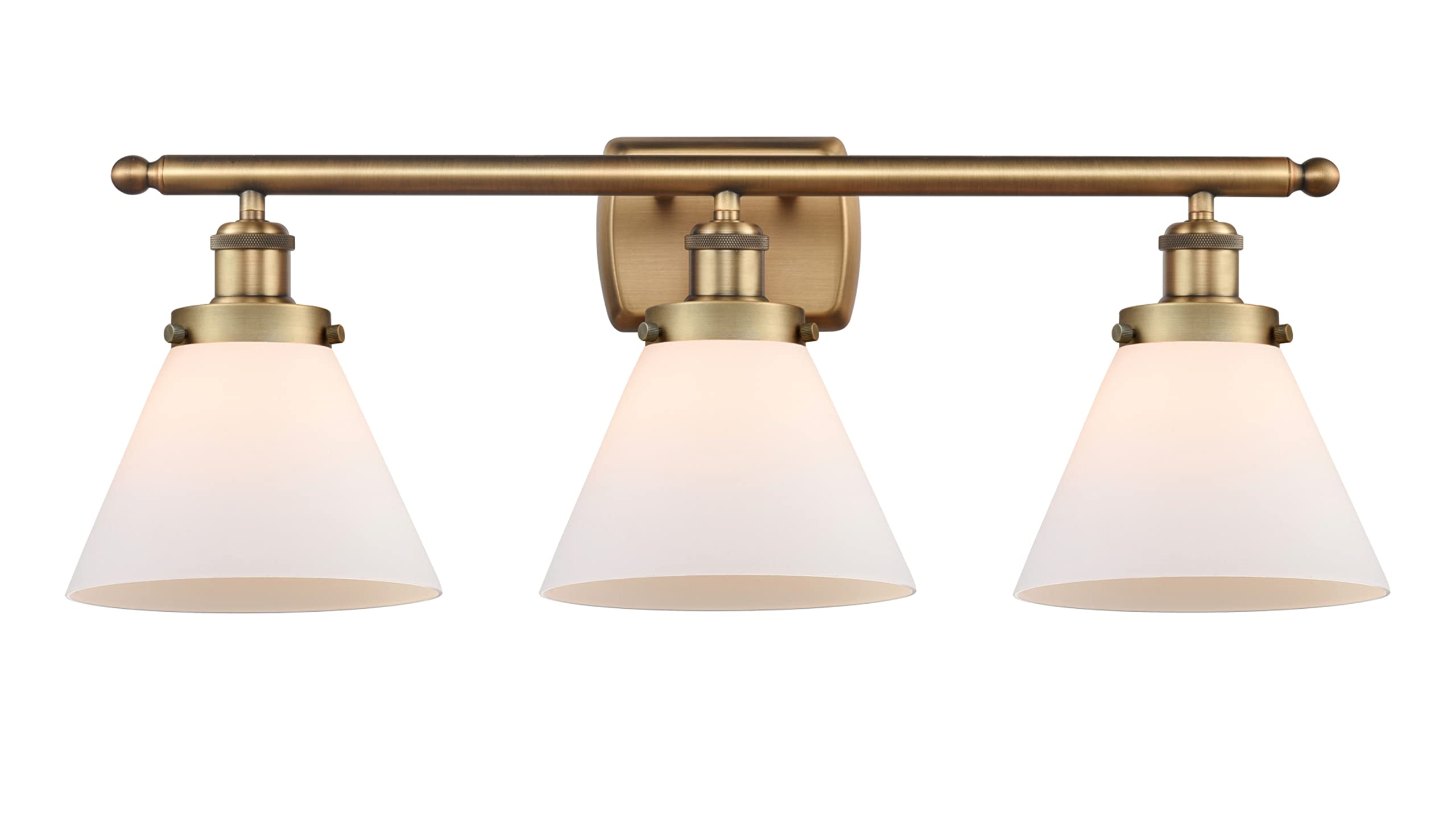 Ballston Collection 3-Light Bathroom Vanity Fixture in Brass Finish - Elegant Transitional Design for Modern Bathrooms, Perfect for Home Renovation and Spa-Like Ambiance