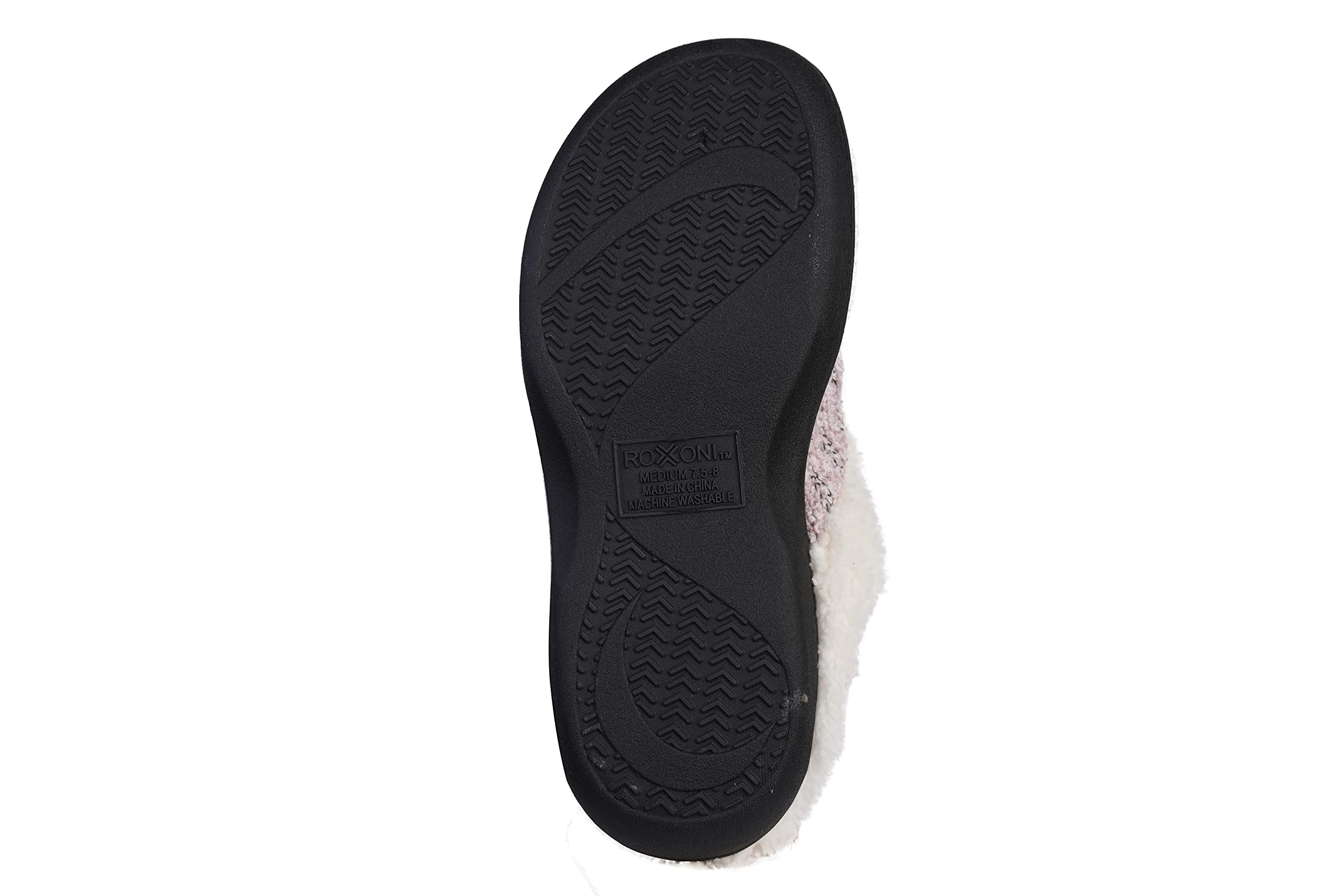 Roxoni Women's Knit Fleece-Lined Cozy Clog House Slippers - Warm Indoor Shoes for Winter Comfort at Home, Bedroom & Lounge