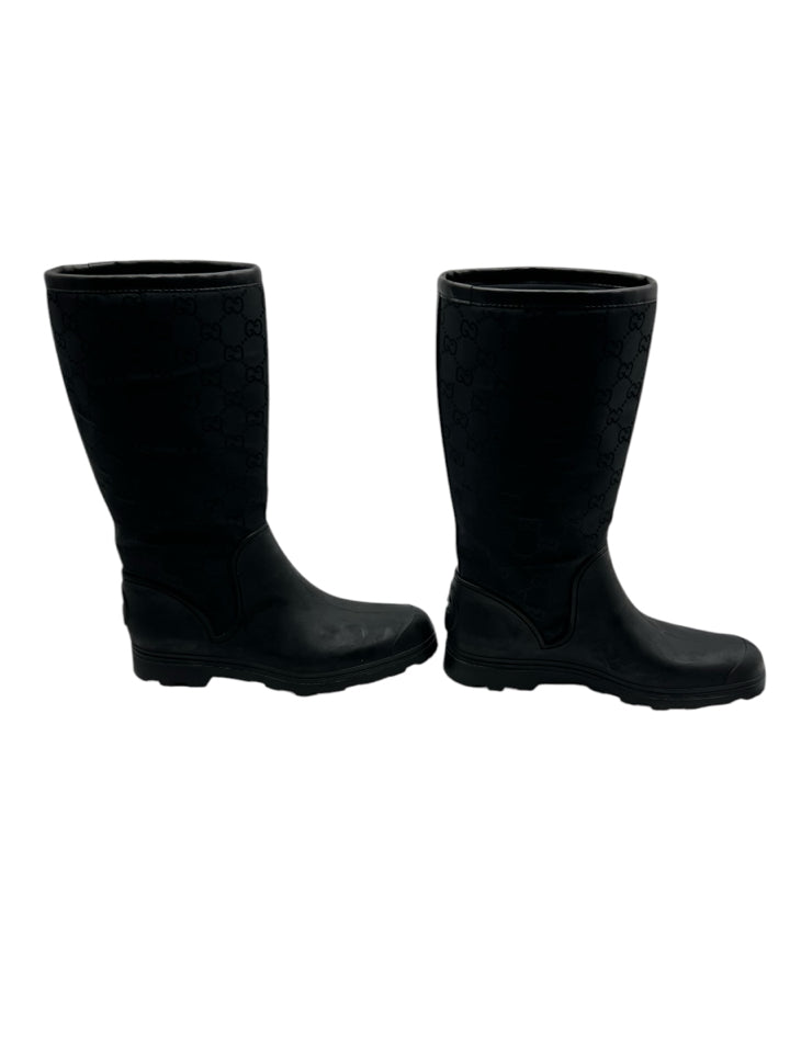 Gucci Prato Nylon Rain Boots for Women - Size 36 (US 6) - Waterproof Chelsea Boots for Rainy Days & Outdoor Adventures