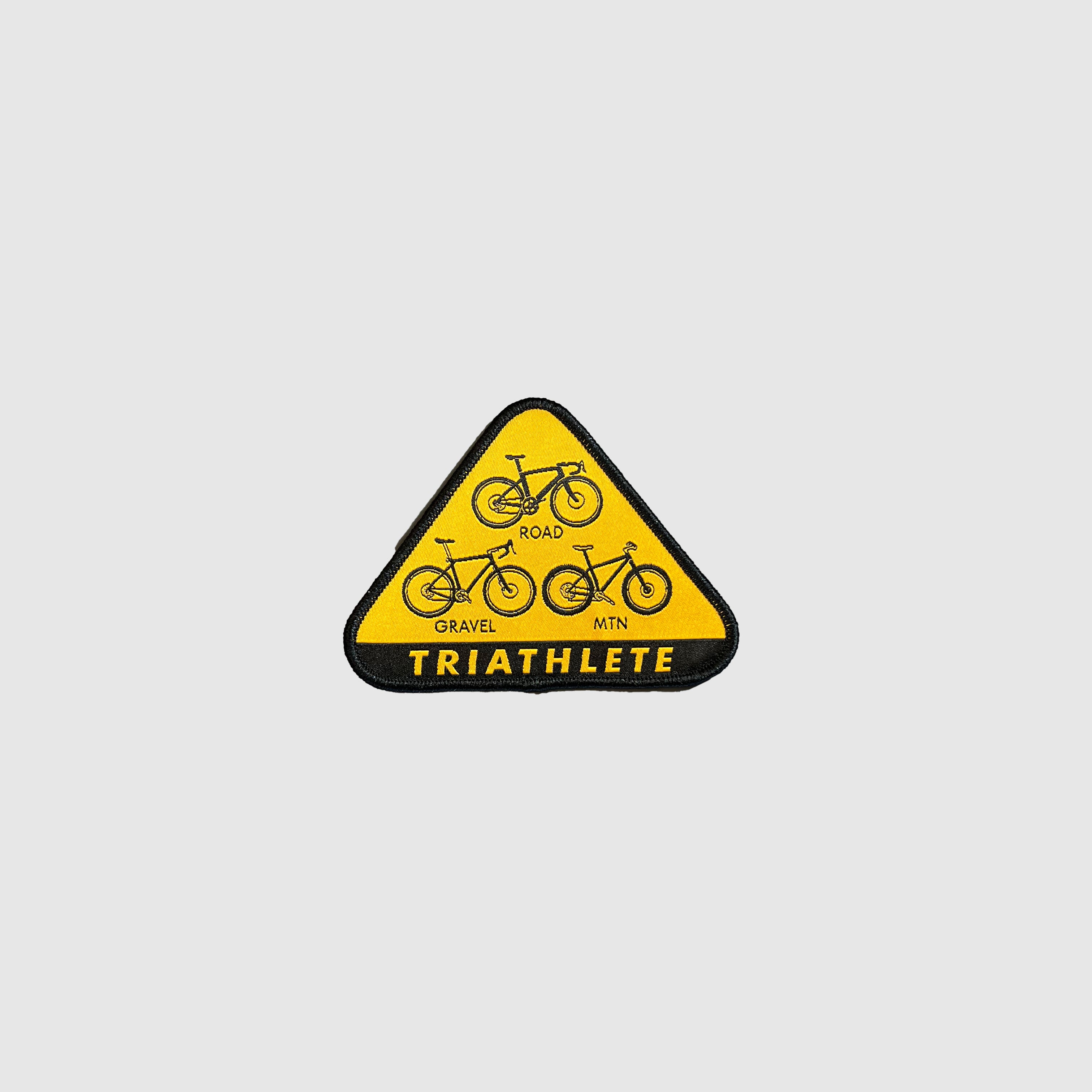 Triathlon Ironman Patch - Durable Embroidered Badge for Triathletes - Perfect for Race Jerseys, Backpacks & Gear - Ideal for Cycling, Running & Swimming Events
