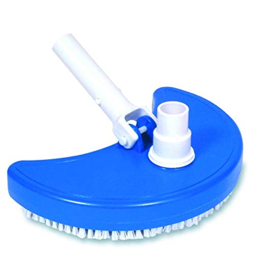 Hydrotools Weighted Half Moon Swimming Pool Spa Vacuum Head (2 Pack) - Heavy Duty Pool Cleaner for Inground & Above Ground Pools, Ideal for Leaf & Debris Removal