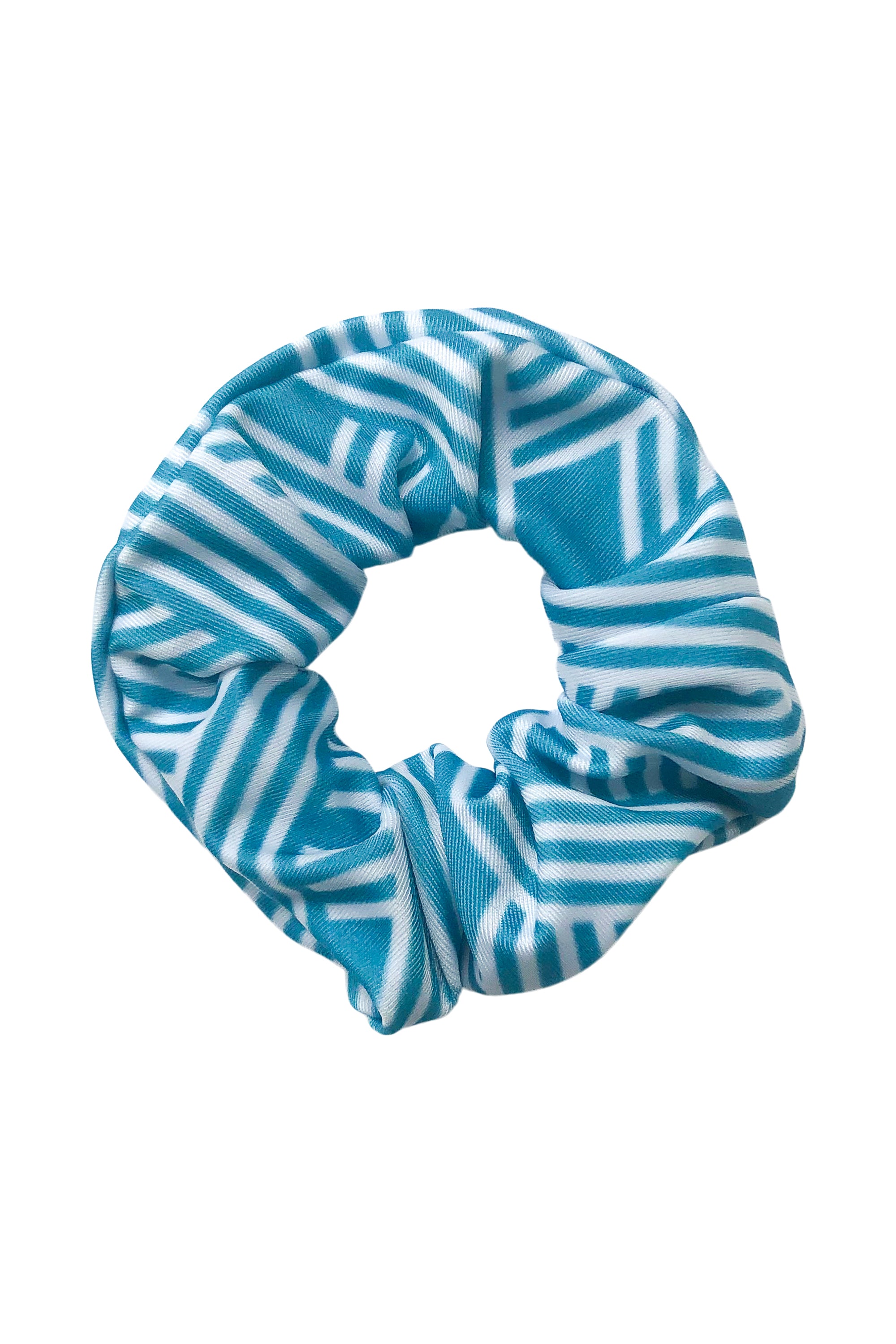 Seafoam Offcut Scrunchie Hair Ties - Eco-Friendly Fabric Hair Accessories for Women & Girls - Perfect for Workouts, Yoga, and Everyday Styling