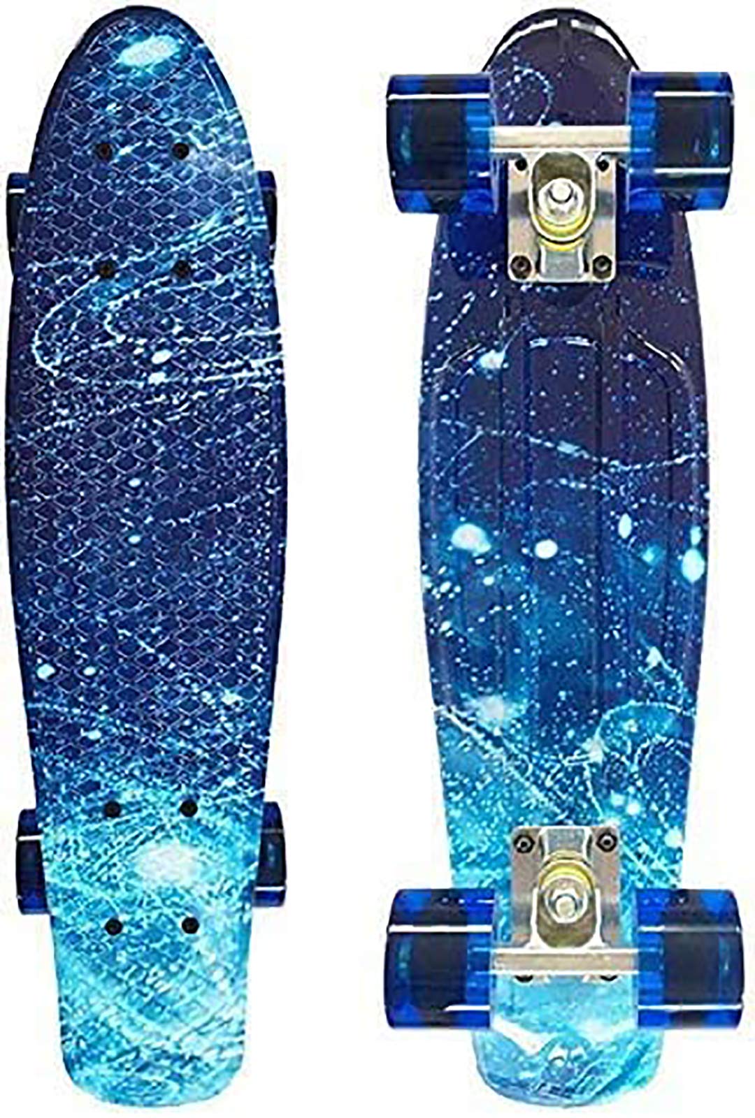 SLRMKK 22 Inch Penny Skateboard - Complete Mini Cruiser Board for Beginners, Kids, Boys & Girls | Classic Carver Design for Commuting, Campus & Outdoor Fun