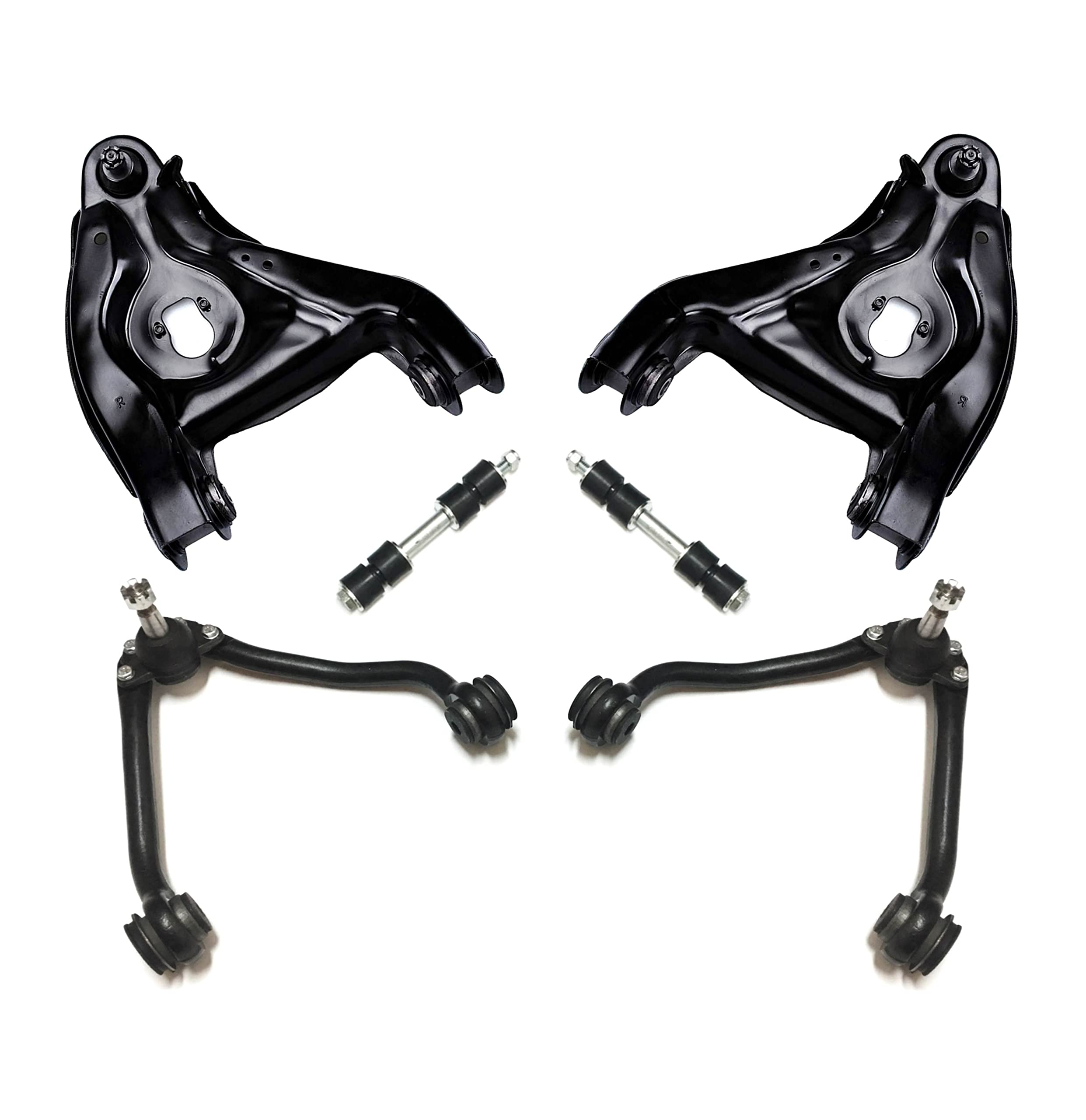 Complete 12-Piece Suspension Kit for Chevrolet Express 2500/3500 & GMC Savana 2500 - Front Tie Rod Ends, Adjusting Sleeves, Sway Bar Links, Upper/Lower Control Arms | Heavy-Duty Replacement Parts for Smoother Ride & Better Handling