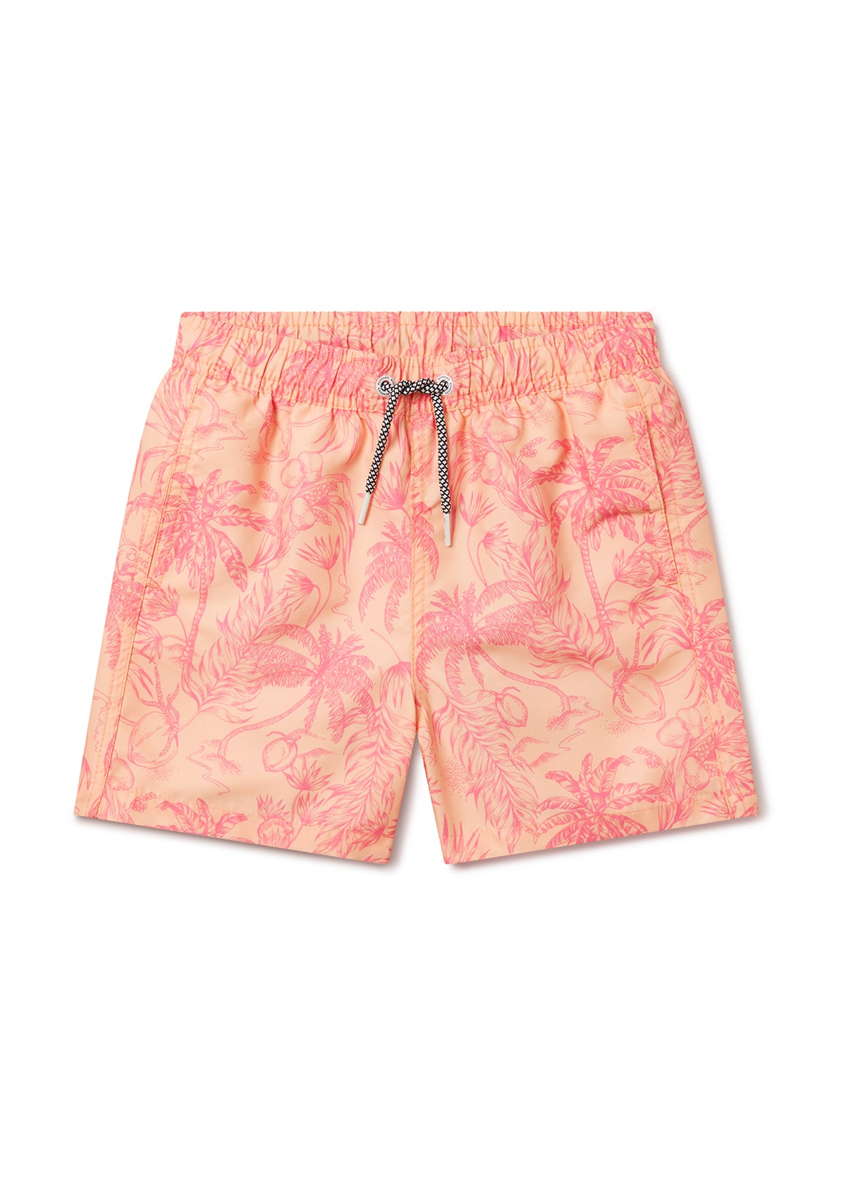 Peach Please Swim Shorts for Men & Boys - Father and Son Matching Swimwear Set - Perfect for Beach, Pool, and Summer Vacations