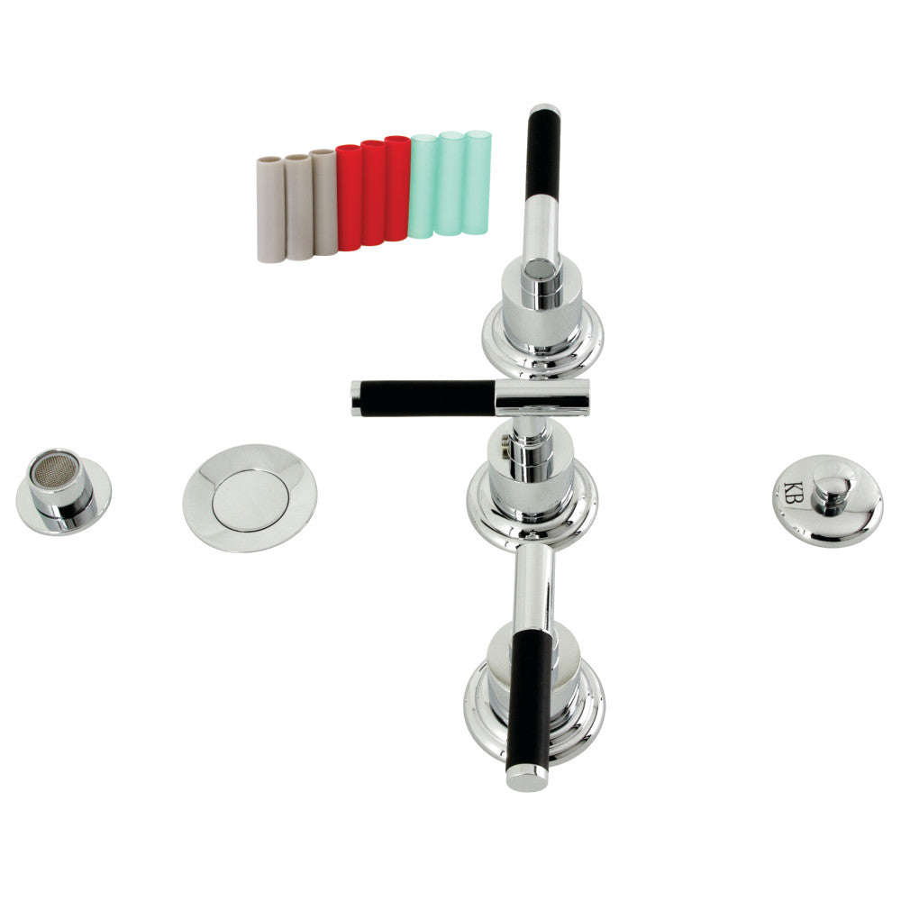 Kingston Brass KB6325CKL Kaiser 3-Handle Bidet Faucet - Chrome Finish for Modern Bathrooms | Perfect for Bathroom Renovation & Luxury Spa Experience