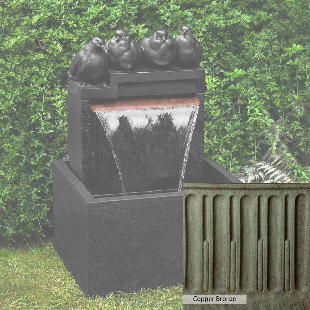 Campania International Quartet Fountain - Classic Outdoor Garden Water Feature for Patio, Yard, and Landscape Decor | Perfect for Backyard, Poolside, and Entryway Ambiance