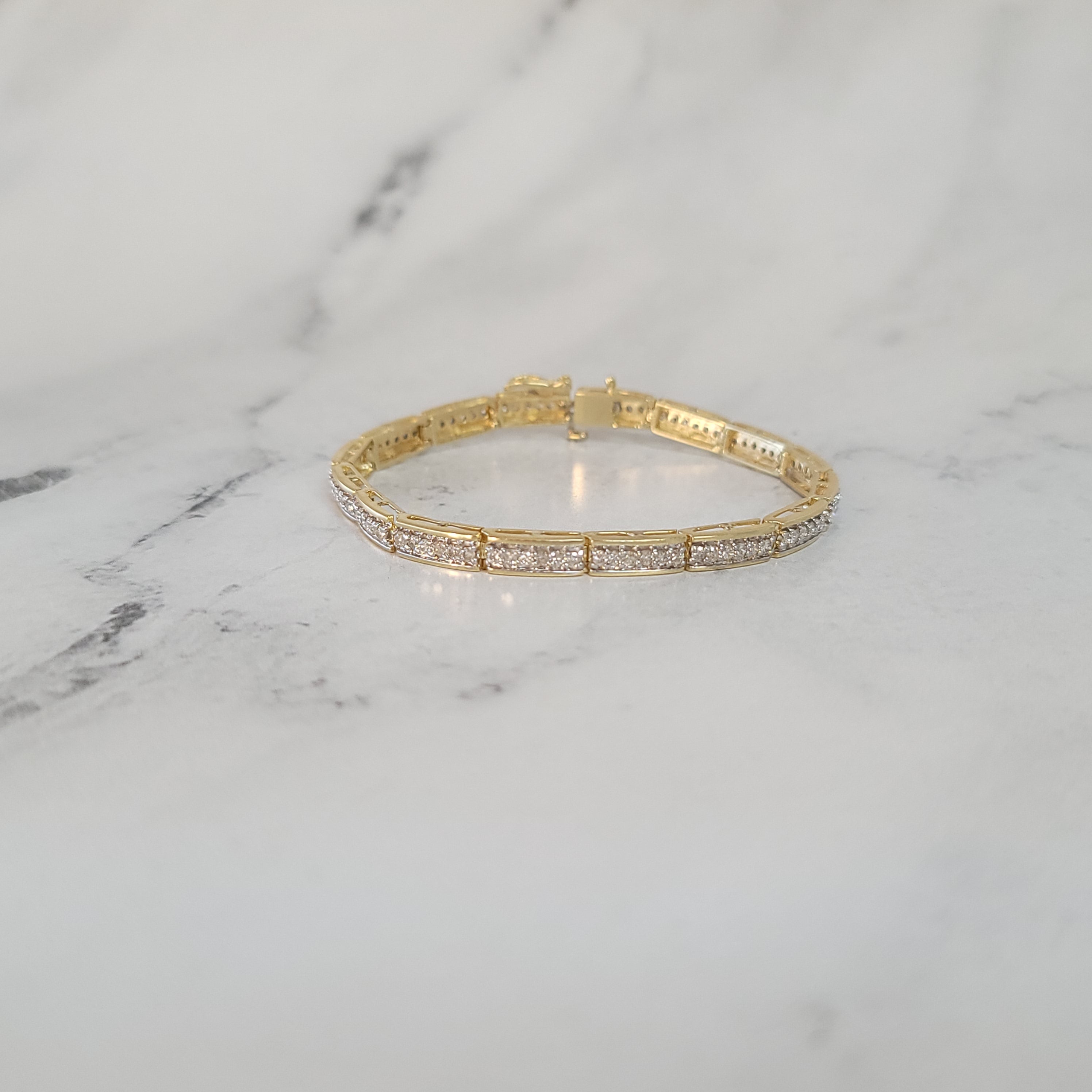 2 Carat Pave Diamond Tennis Bracelet in 14k White/Yellow/Rose Gold - Elegant Jewelry for Women, Perfect Gift for Anniversary, Wedding & Special Occasions