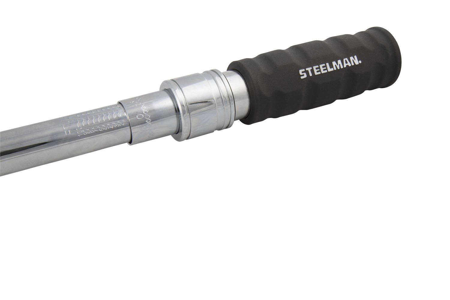 Steelman 3/8-Inch Drive 10-100 ft-lb Micro-Adjustable Torque Wrench with Audible & Tactile Click - Chrome Plated Steel Construction & Protective Sleeve | Perfect for Automotive Repairs, Bicycle Maintenance & DIY Projects