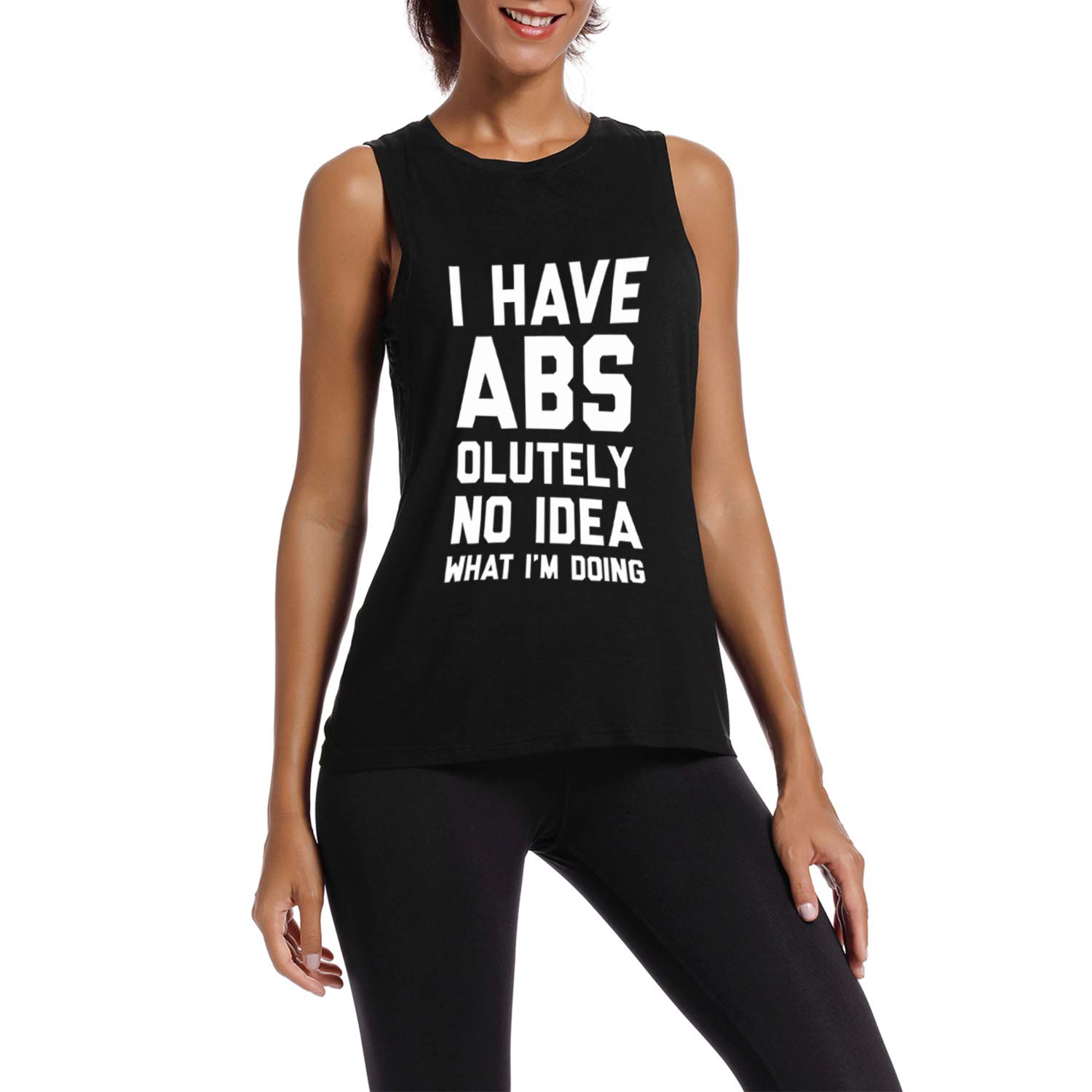 Women's Workout Tank Tops - Breathable Racerback Gym Shirts for Fitness & Yoga | Lightweight Sleeveless Activewear for Running, Training & Summer Workouts (Black)