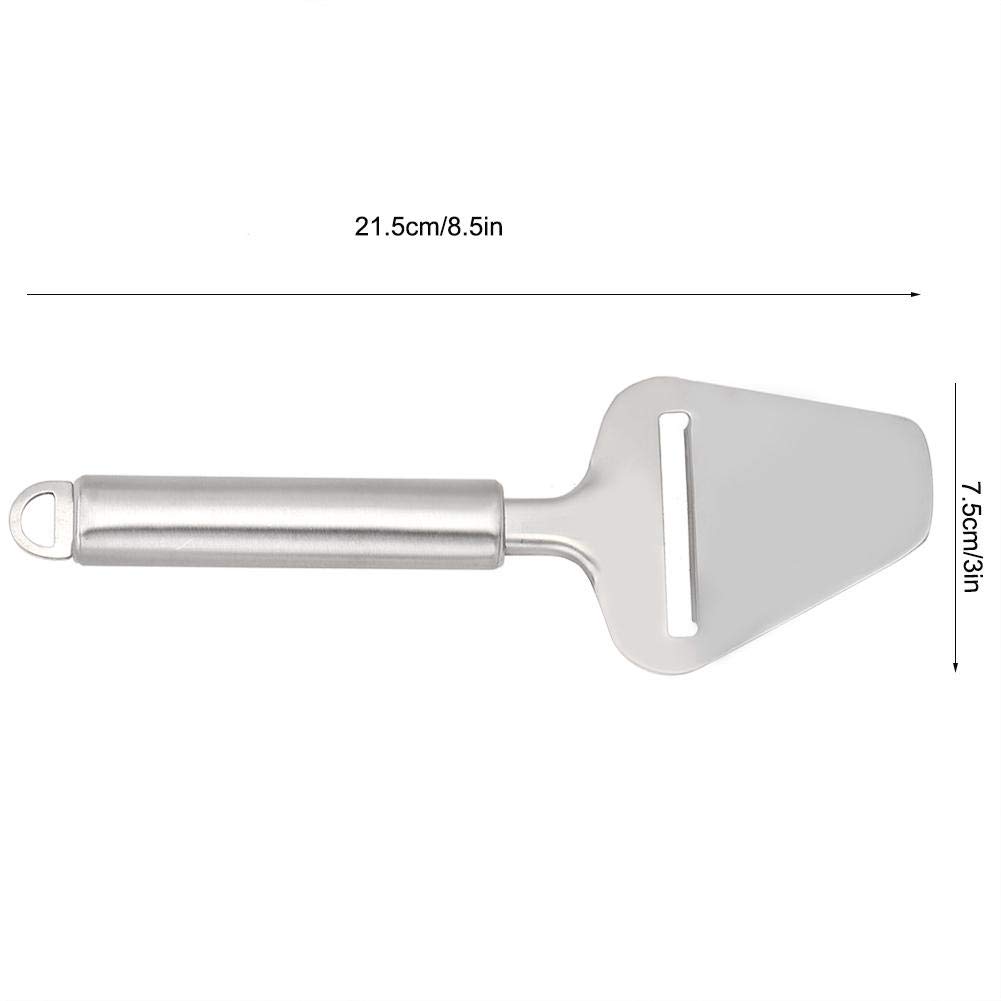 Premium Stainless Steel Cheese Cutter with Long Handle - Cheese Slicer & Planing Tool for Hard Cheeses - Perfect for Kitchen, Charcuterie Boards & Gourmet Cheese Platters