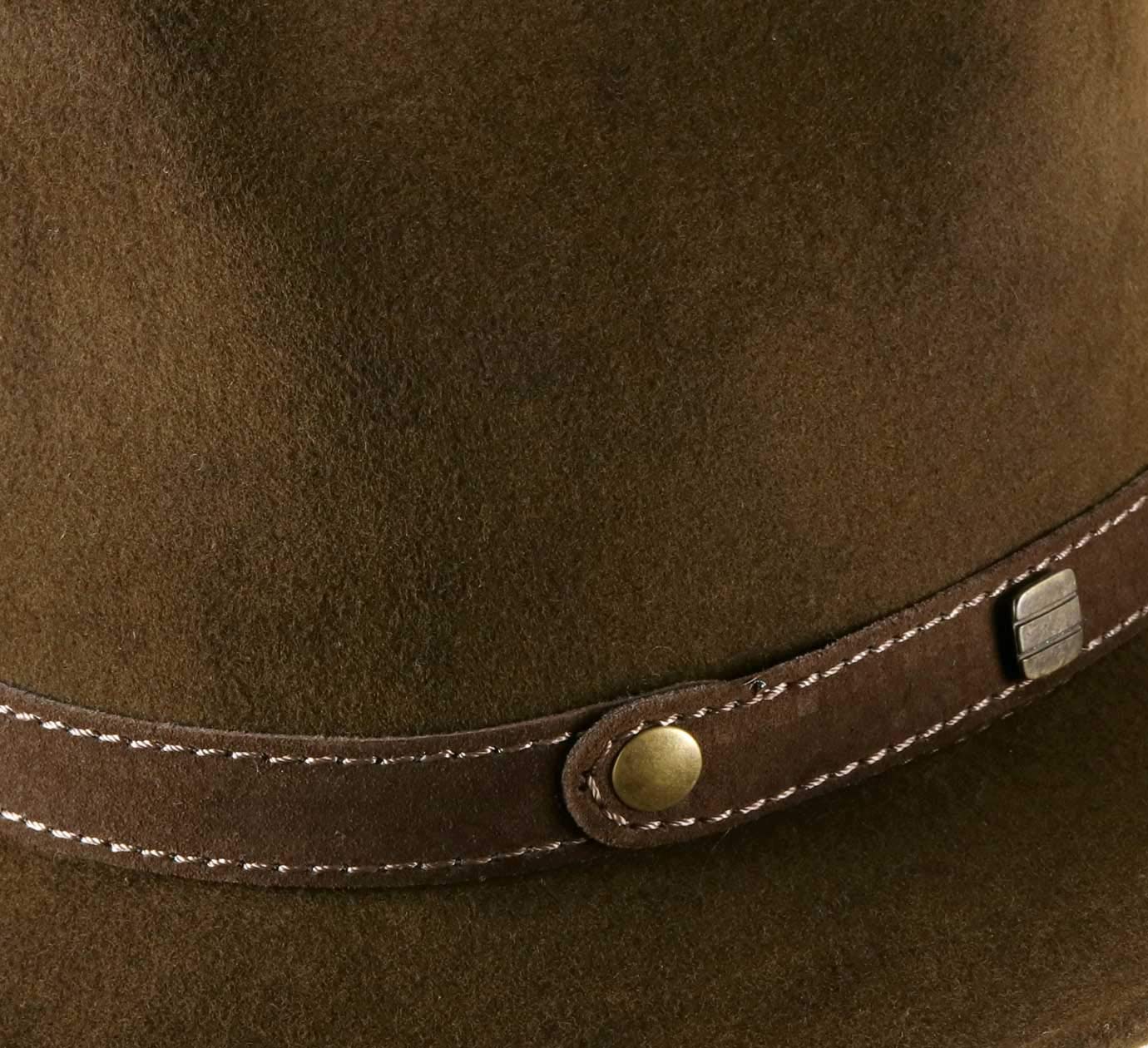 Classic Traveller II Wool Felt Fedora Hat - Water Repellent, Packable Wide Brim Hat for Men & Women - Perfect for Outdoor Adventures, Travel & Fashion