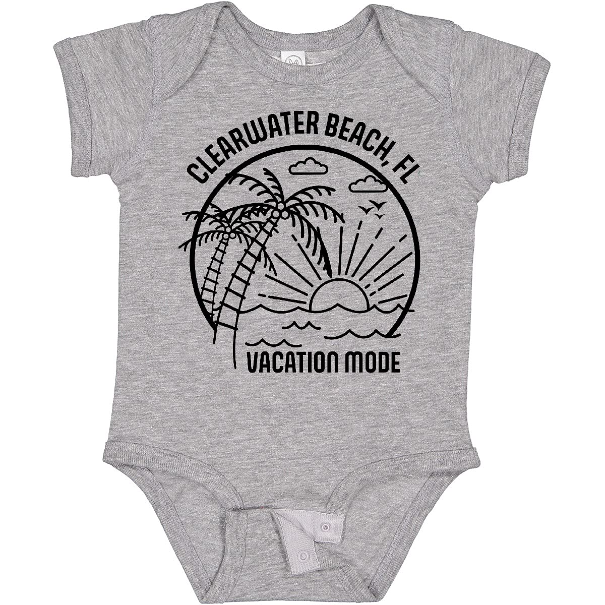 Inktastic Summer Vacation Mode Clearwater Beach Florida Baby Bodysuit - Cute Florida-Themed Onesie for Infants & Toddlers - Perfect for Beach Trips, Family Vacations & Florida Souvenirs
