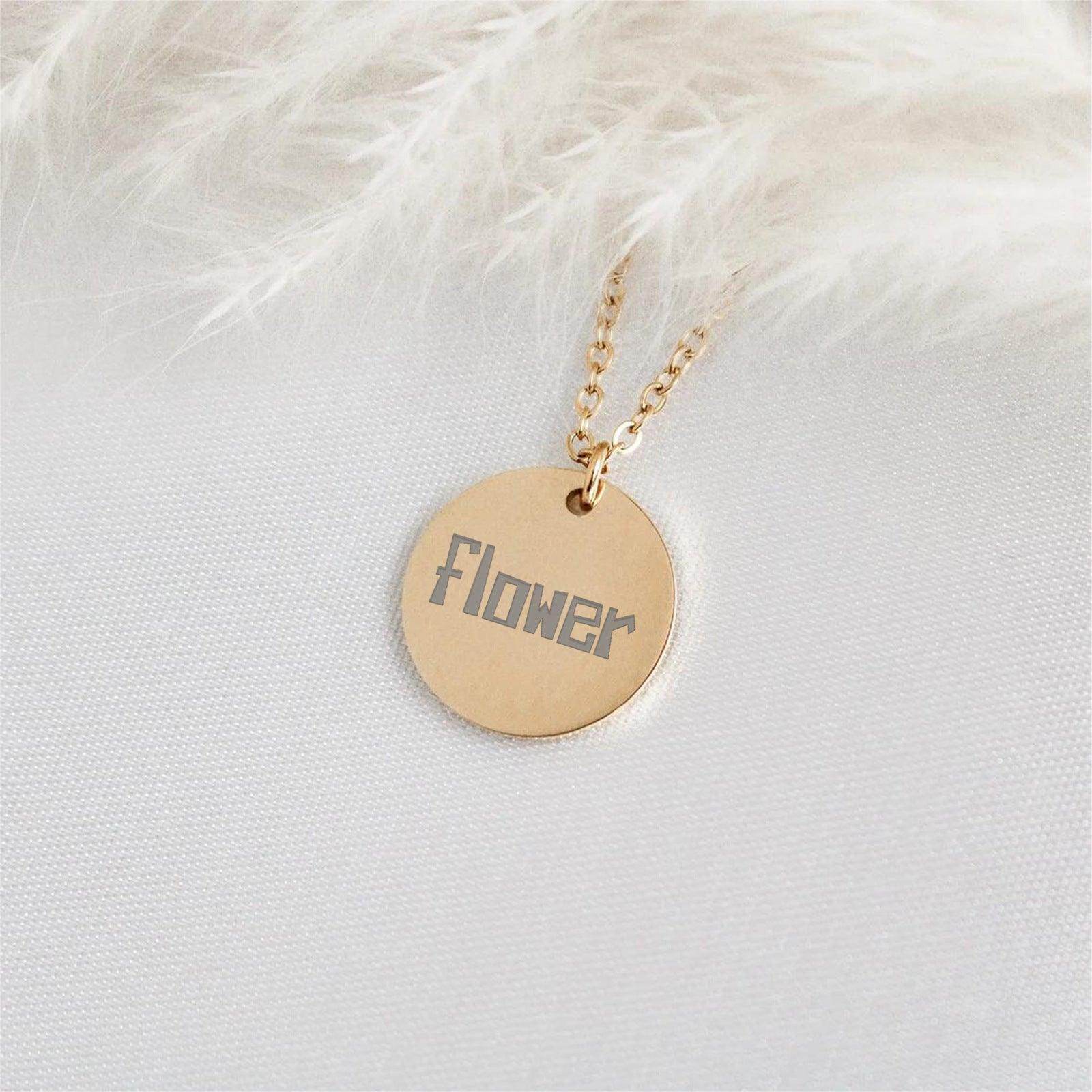 Personalized Fashion Round Necklace for Women - Elegant & Versatile Jewelry Gift for Everyday Wear, Date Night & Special Occasions